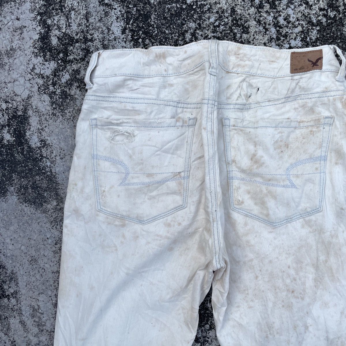 American Eagle Outfitters Vintage American Eagle Patchwork Denim Jeans Size 30" / US 8 / IT 44 - 9 Thumbnail