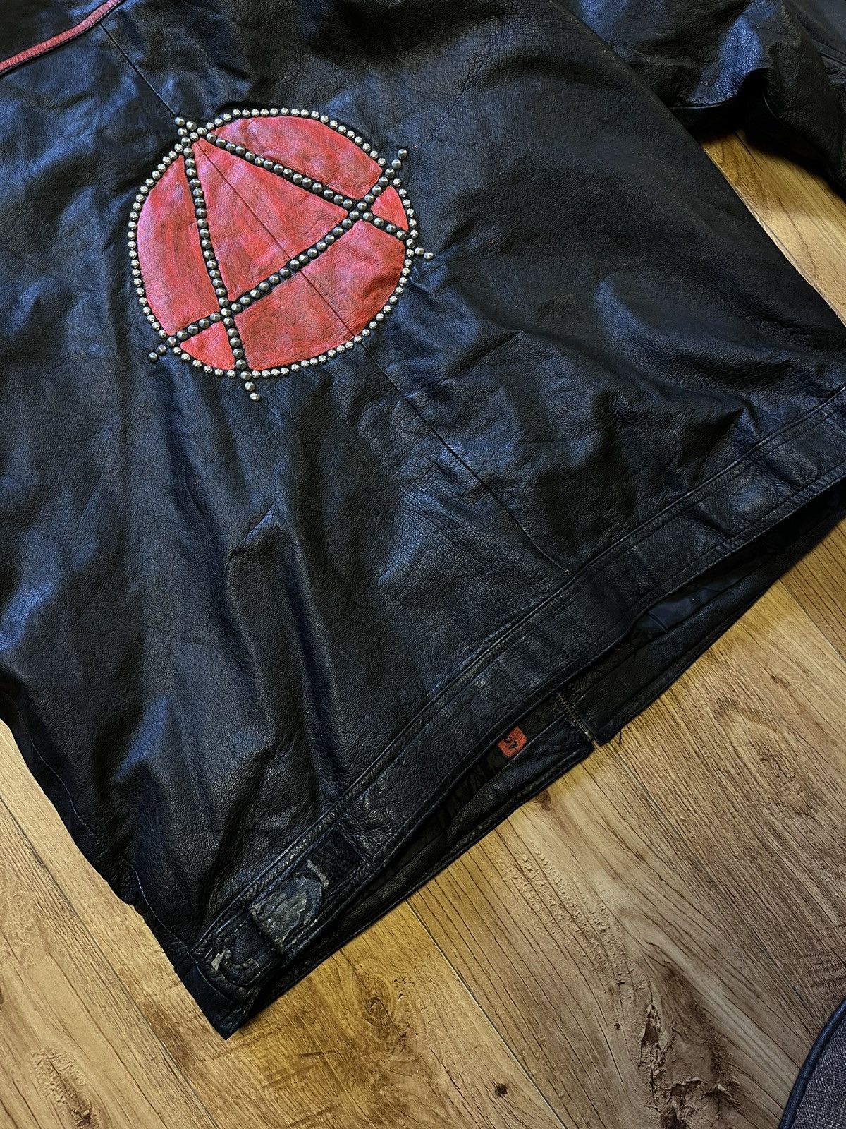 Anarchy Punk Style y2k Ride Leather jacket opium