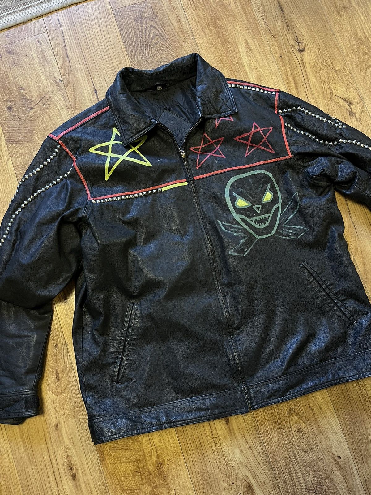 Anarchy Punk Style y2k Ride Leather jacket opium