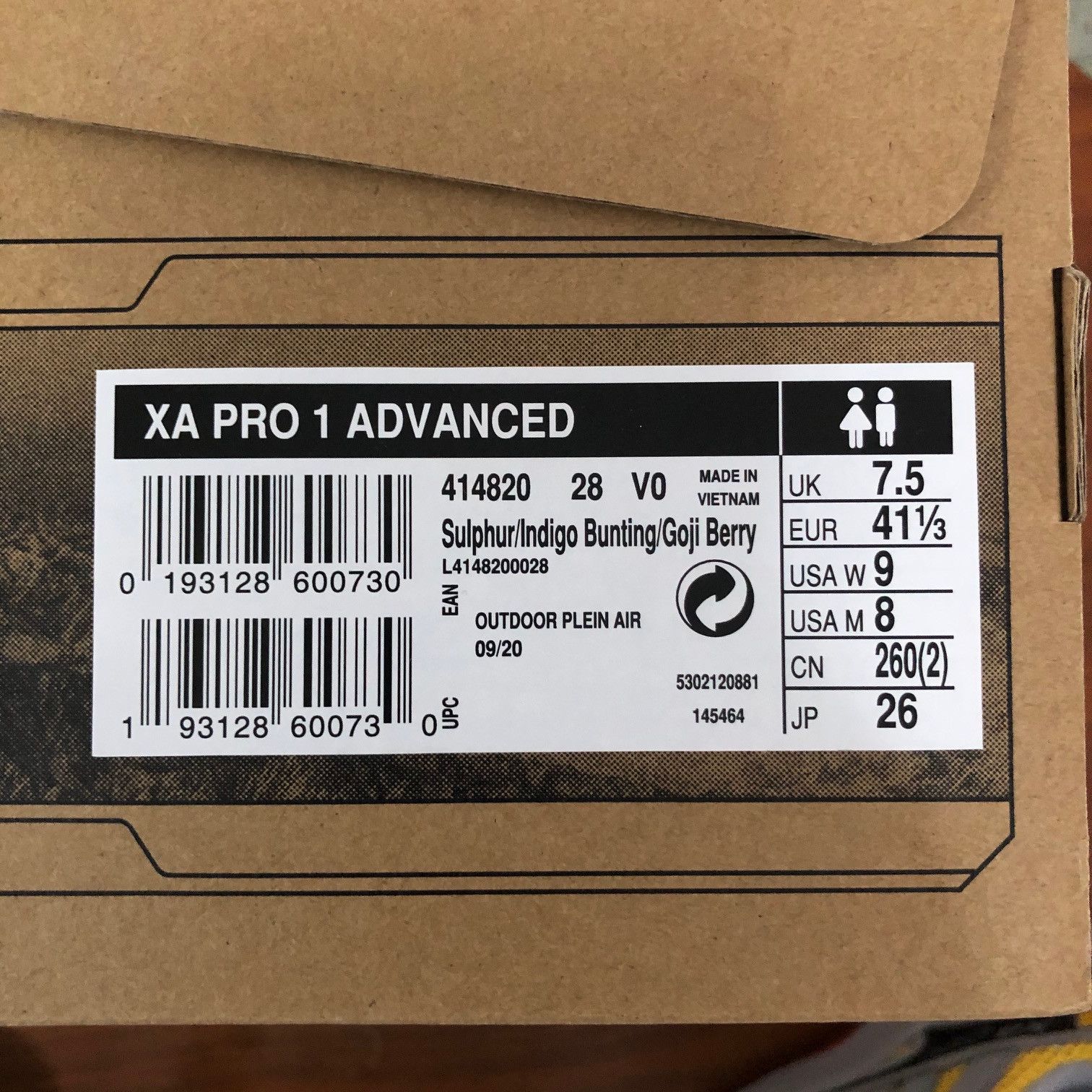 Salomon SALOMON XA-1 Pro ADVANCED Shoe Size US 8 / EU 41 - 3 Thumbnail