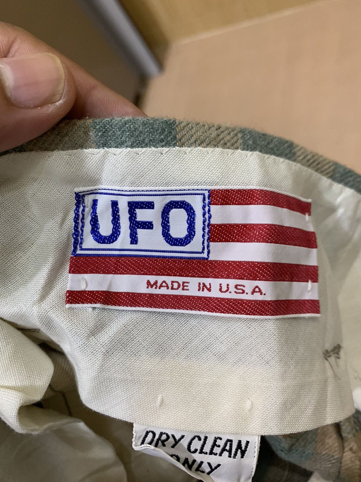 Vintage UFO jeans Bootcut denim Monogram Design Size US 29 - 15 Thumbnail