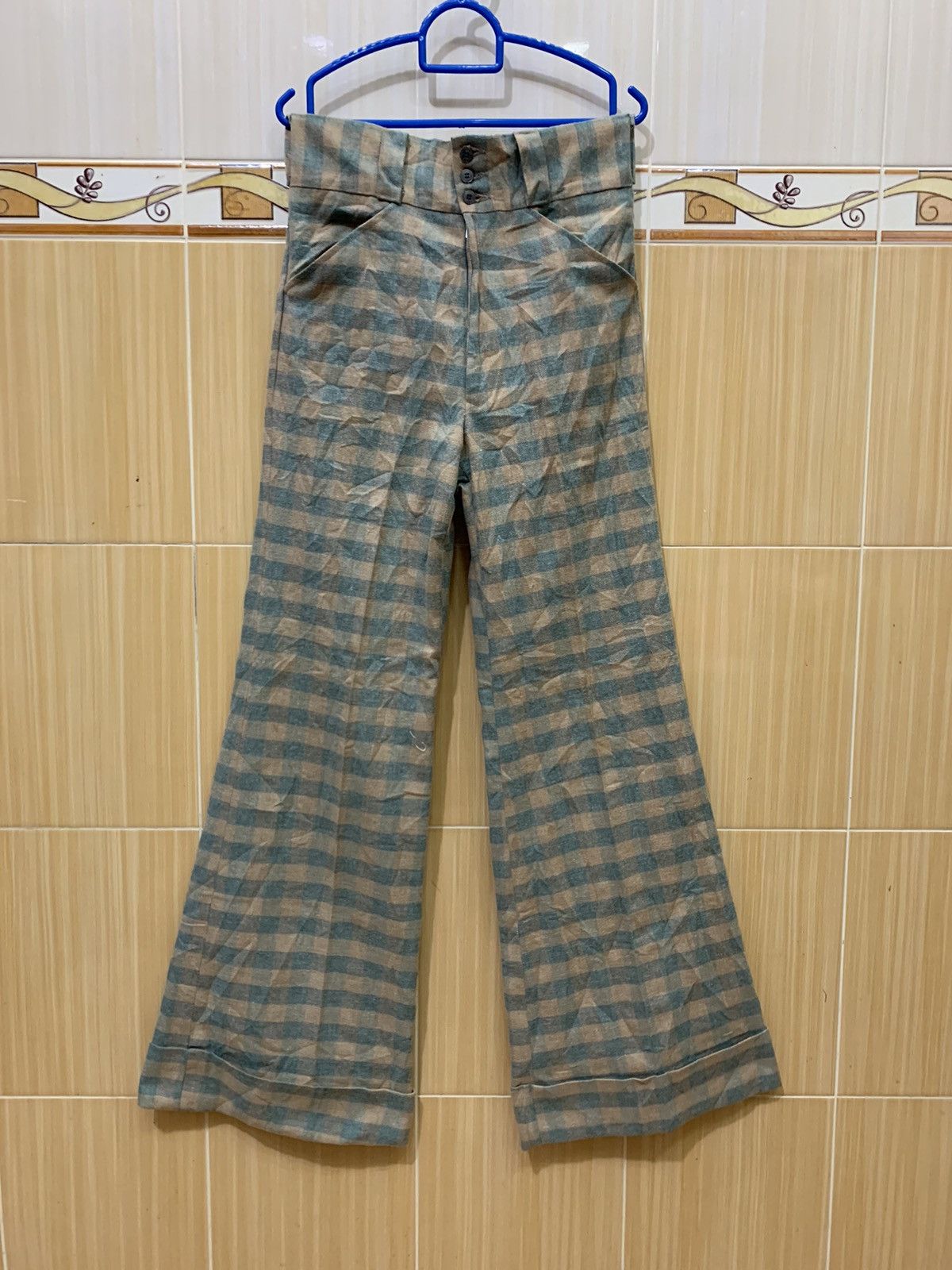 Vintage UFO jeans Bootcut denim Monogram Design Size US 29 - 1 Thumbnail