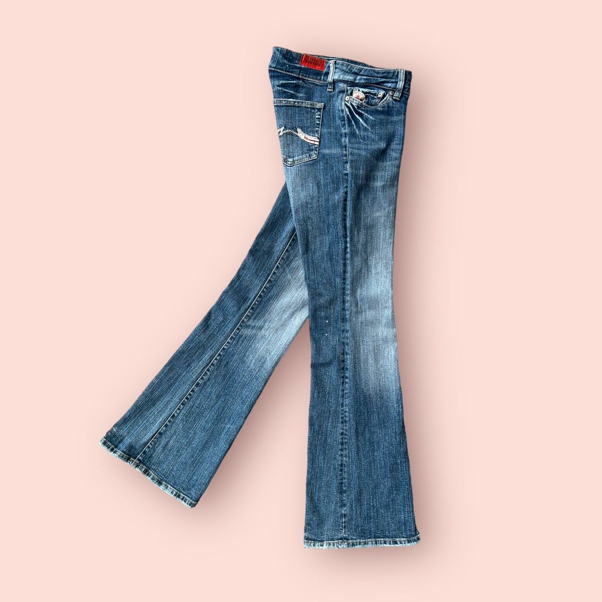 Hysteric Glamour VINTAGE PARASUCO DENIM LEGEND FLARED JEANS Size 28" / US 6 / IT 42 - 6 Thumbnail