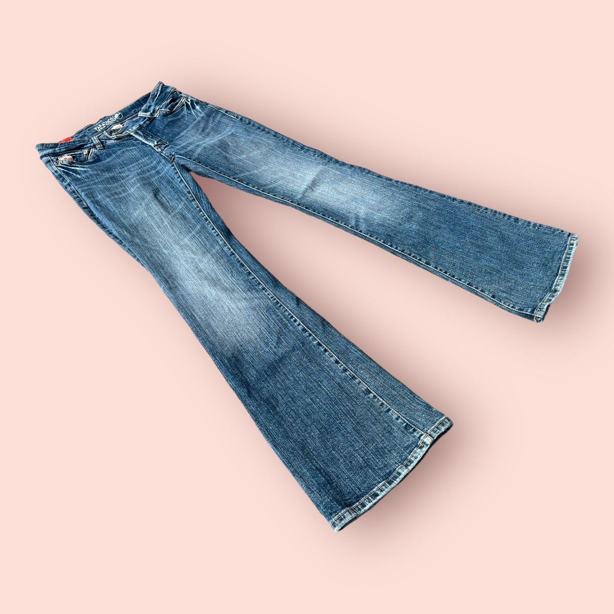 Hysteric Glamour VINTAGE PARASUCO DENIM LEGEND FLARED JEANS Size 28" / US 6 / IT 42 - 1 Thumbnail