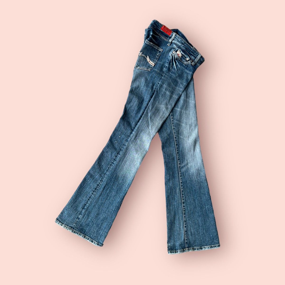 Hysteric Glamour VINTAGE PARASUCO DENIM LEGEND FLARED JEANS Size 28" / US 6 / IT 42 - 7 Thumbnail