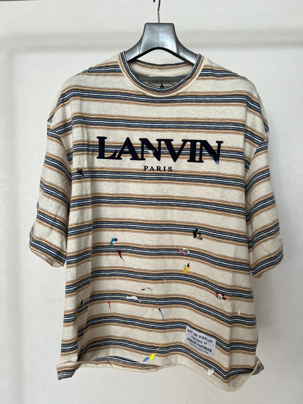 Lanvin [L] Lanvin X Gall. DEPT. vintage painted tshirt | Grailed