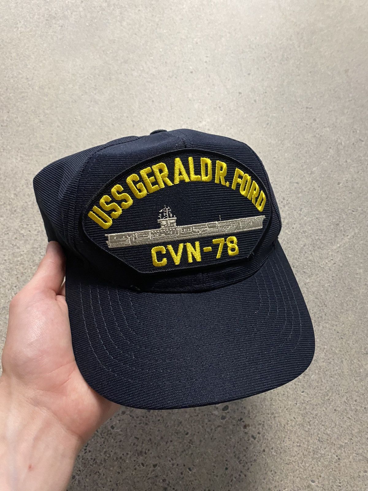 Vintage Vintage USS Gerald Ford US Navy Snapback Hat Cap Size ONE SIZE - 1 Thumbnail
