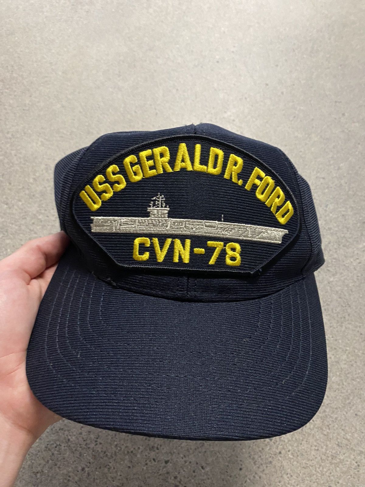 Vintage Vintage USS Gerald Ford US Navy Snapback Hat Cap Size ONE SIZE - 2 Thumbnail