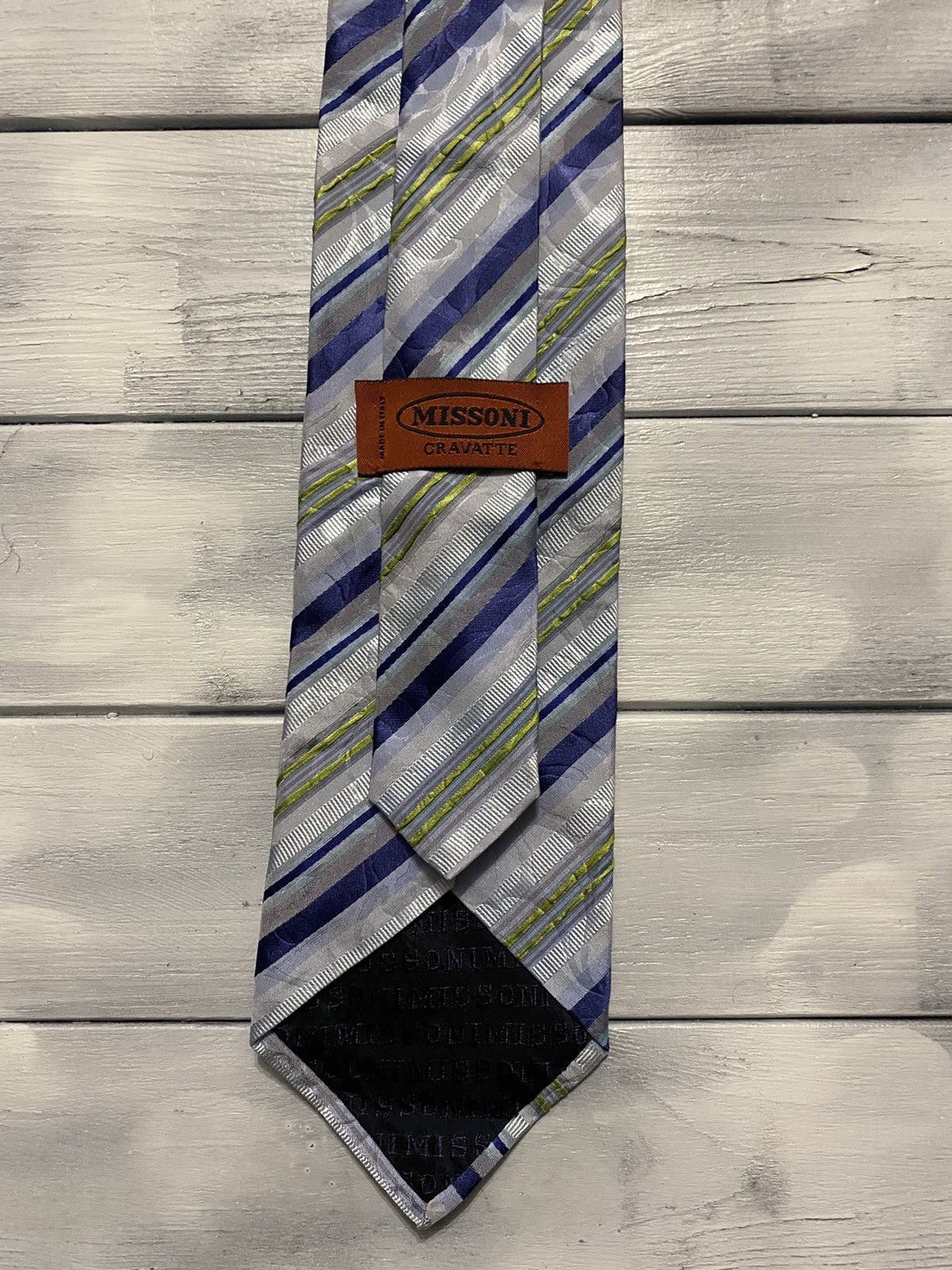 Missoni Rare Luxury Silk Tie Missoni. Avant-Garde Vintage Style. Size ONE SIZE - 4 Thumbnail