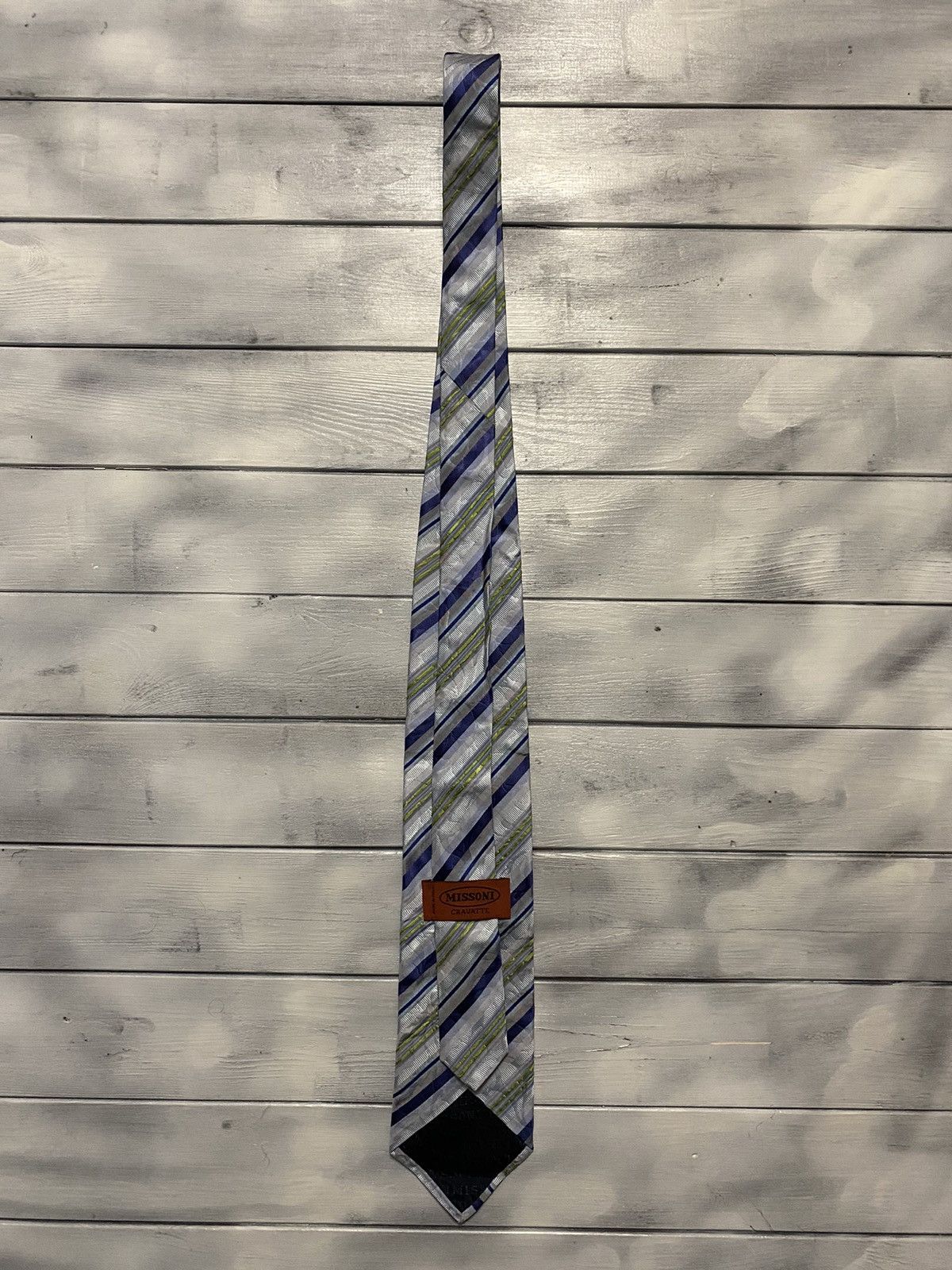 Missoni Rare Luxury Silk Tie Missoni. Avant-Garde Vintage Style. Size ONE SIZE - 8 Thumbnail