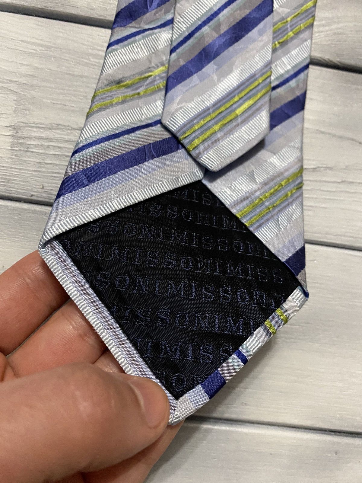 Missoni Rare Luxury Silk Tie Missoni. Avant-Garde Vintage Style. Size ONE SIZE - 9 Thumbnail