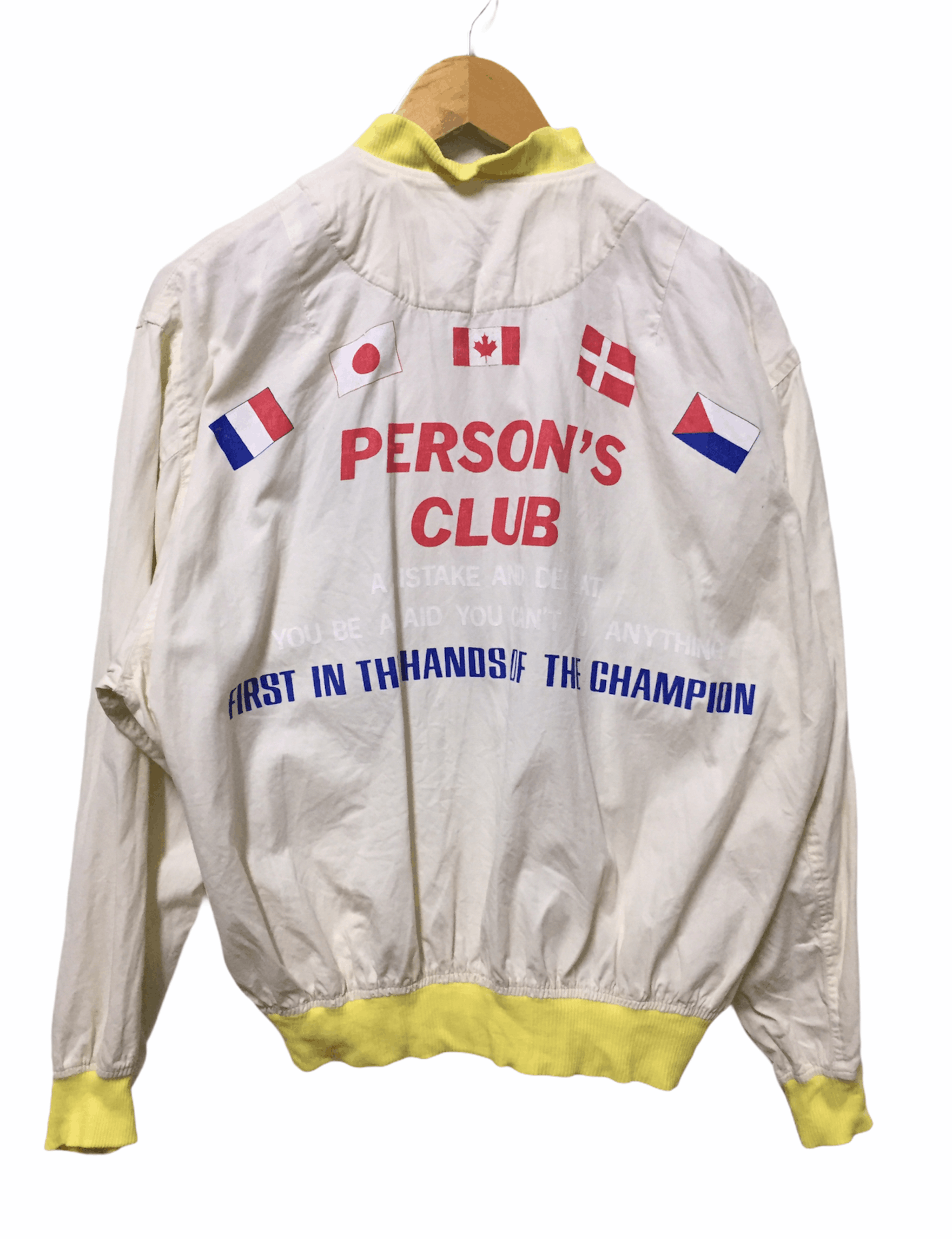 PERSON'S Vtg 90;s PERSON light Bomber jacket Size US M / EU 48-50 / 2 - 2 Thumbnail