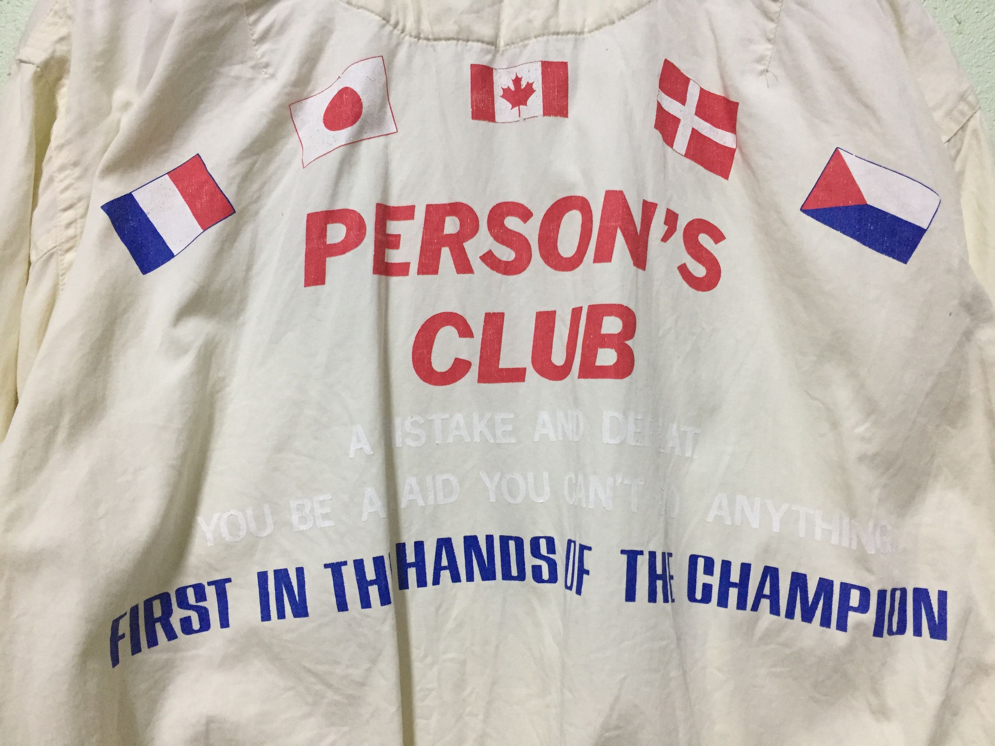 PERSON'S Vtg 90;s PERSON light Bomber jacket Size US M / EU 48-50 / 2 - 3 Thumbnail