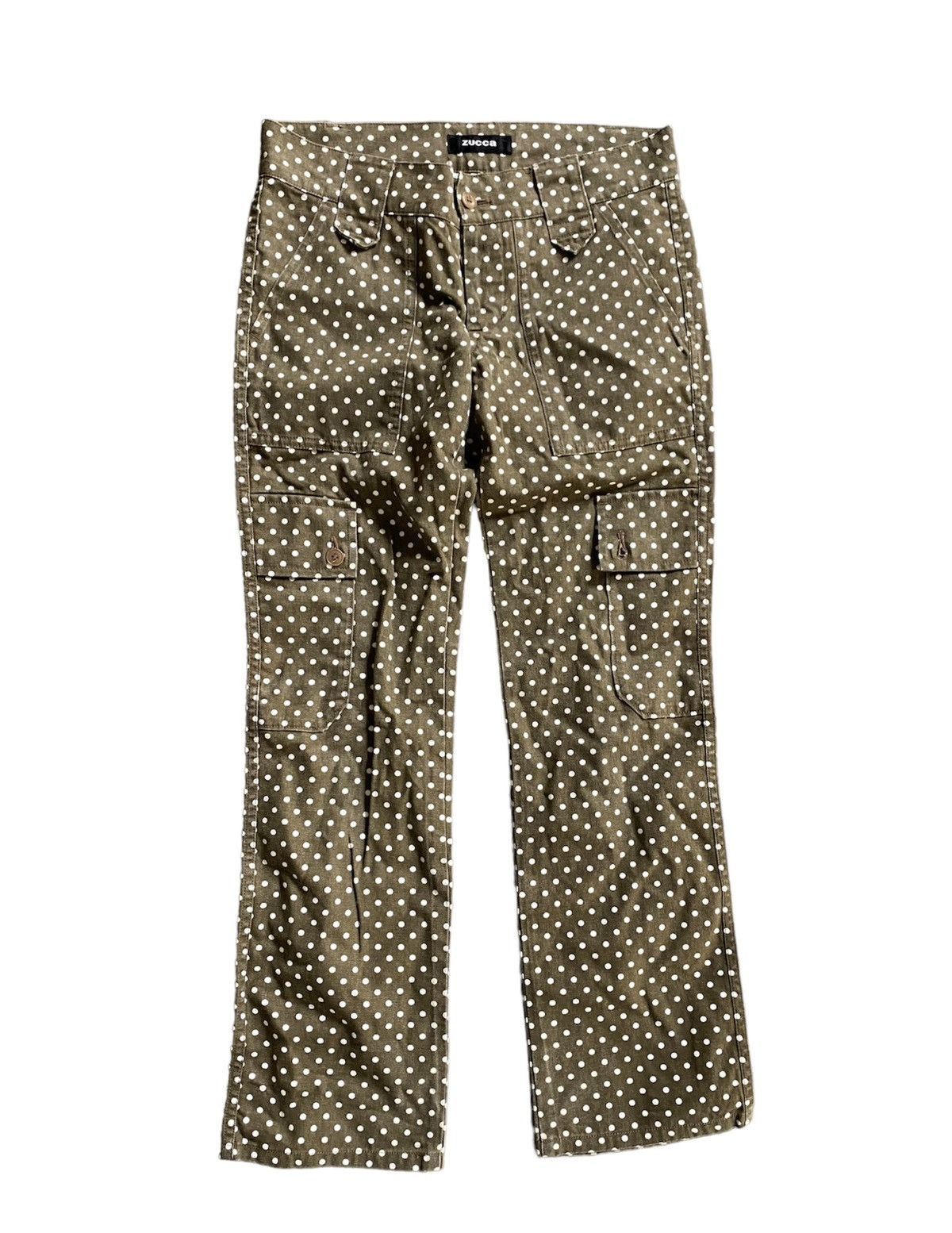 Vtg Zucca by Issey miyake Bush polka dot cargos