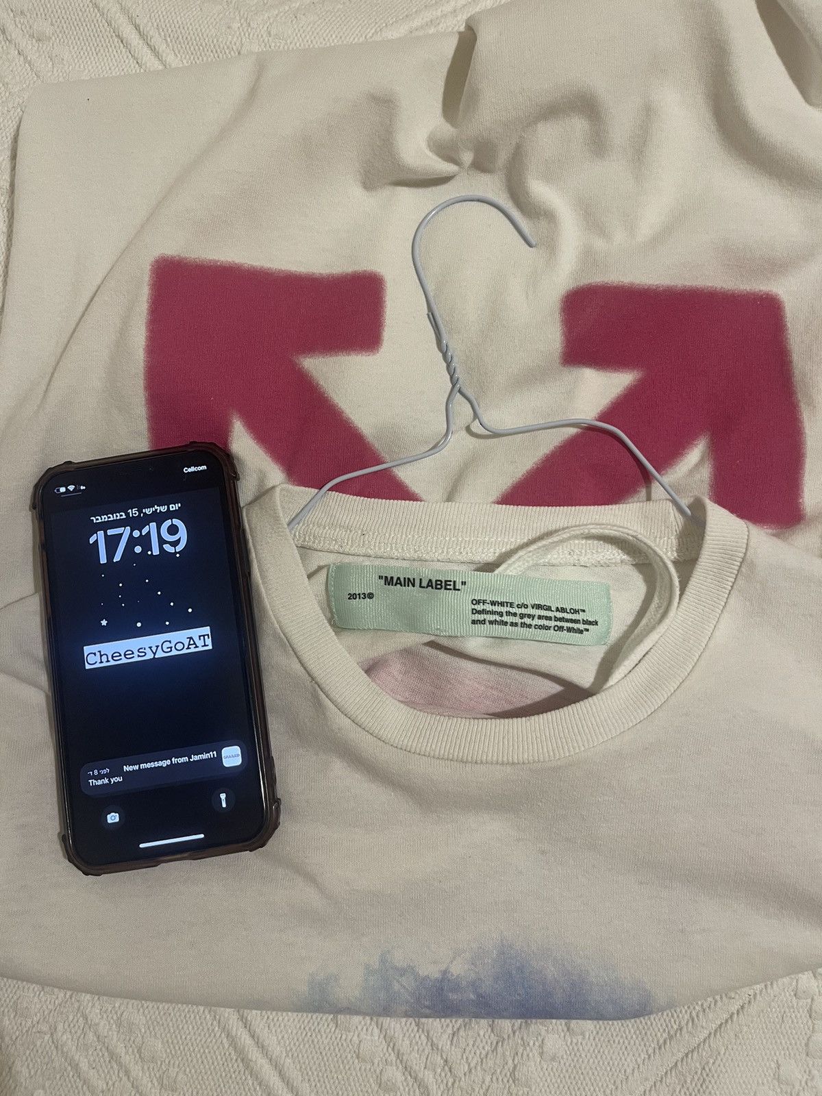 Off-White Off white world hand TEE Size US S / EU 44-46 / 1 - 9 Thumbnail
