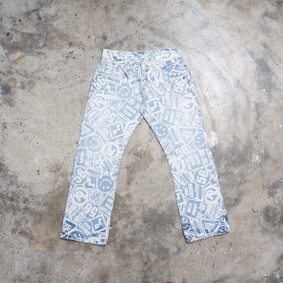 Japanese Brand Co&Lu full print denim Size US 32 / EU 48 - 1 Thumbnail