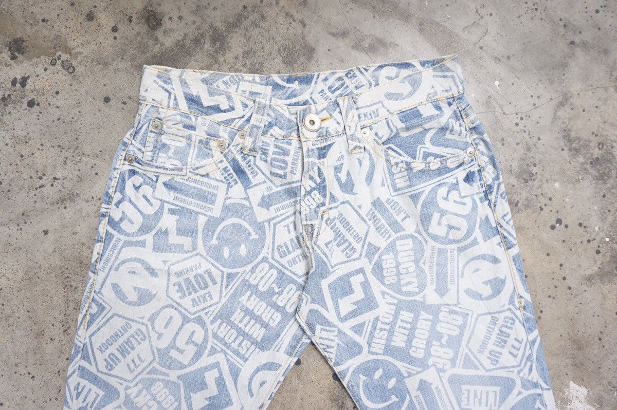 Japanese Brand Co&Lu full print denim Size US 32 / EU 48 - 2 Thumbnail