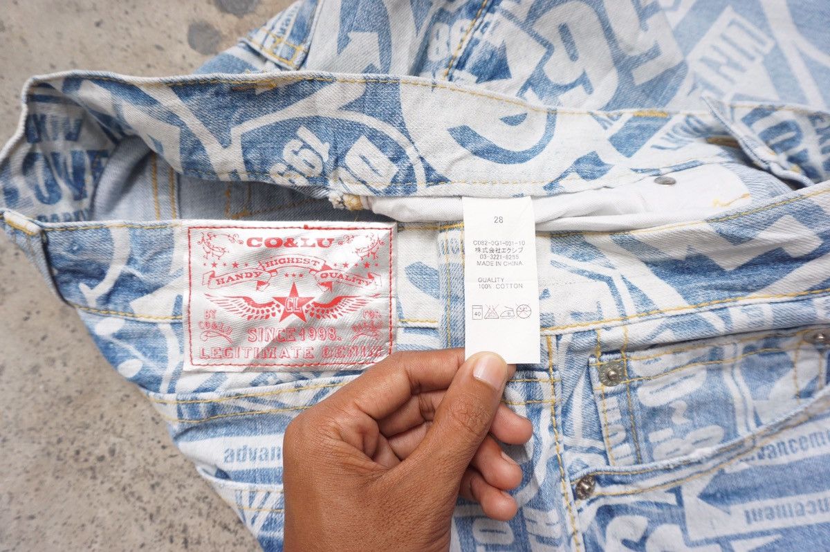 Japanese Brand Co&Lu full print denim Size US 32 / EU 48 - 4 Thumbnail