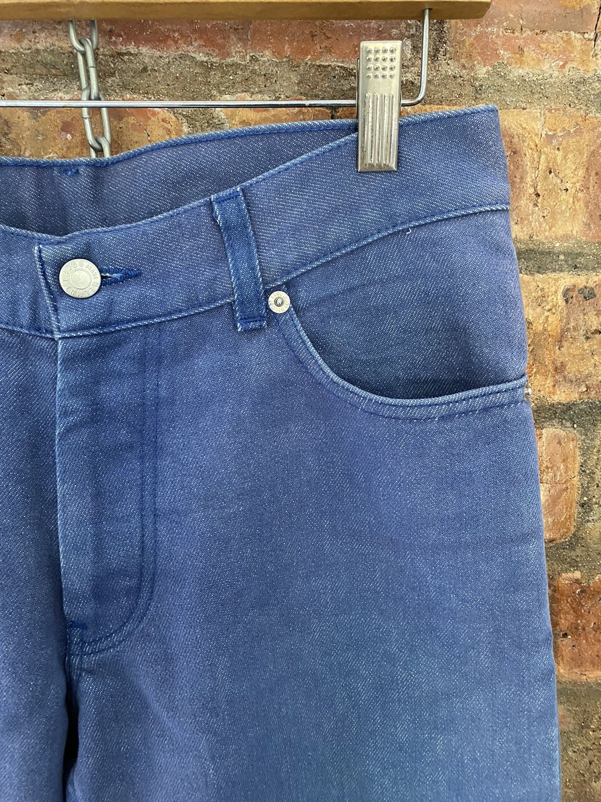 Helmut Lang 1990s Helmut Lang Boot cut blue raw denim Size US 30 / EU 46 - 7 Thumbnail