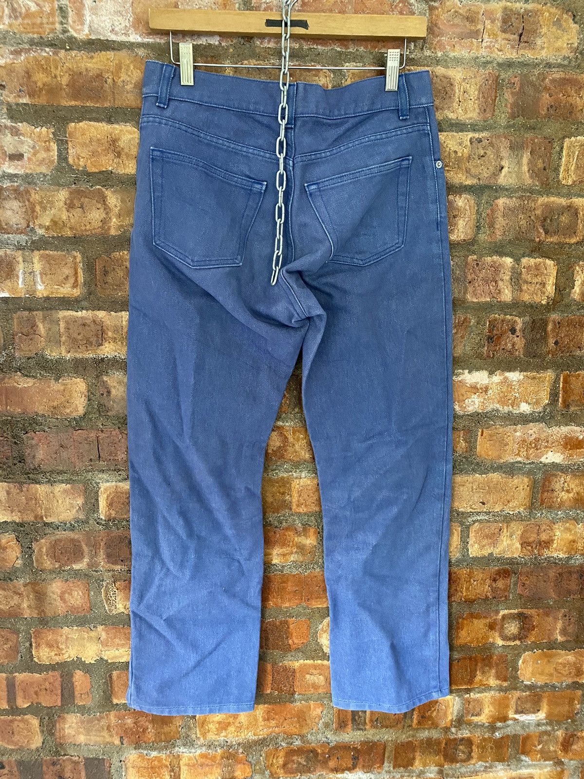 Helmut Lang 1990s Helmut Lang Boot cut blue raw denim Size US 30 / EU 46 - 9 Thumbnail
