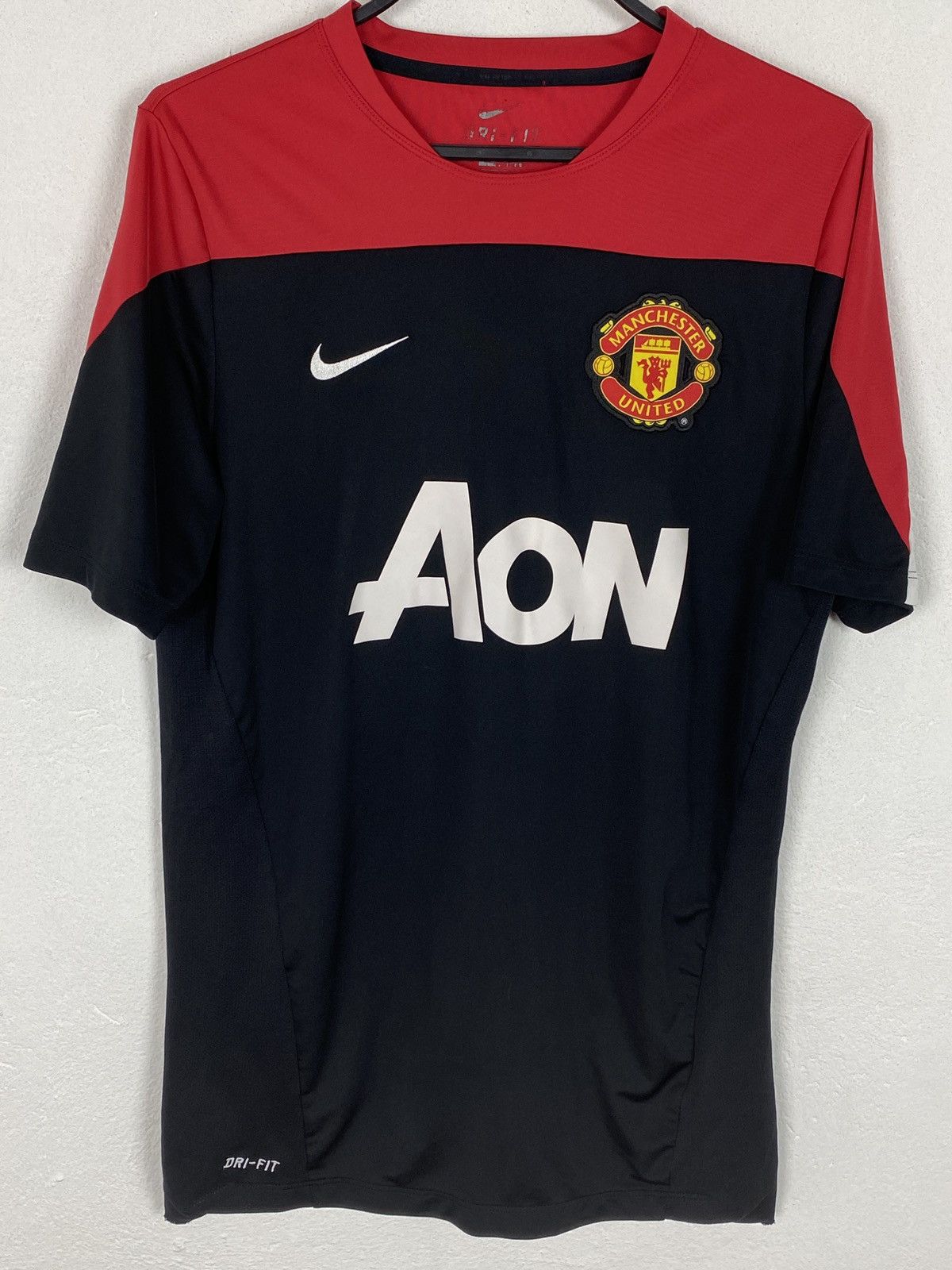 Nike Vintage Nike x Manchester United AON Training Soccer Jersey | Grailed