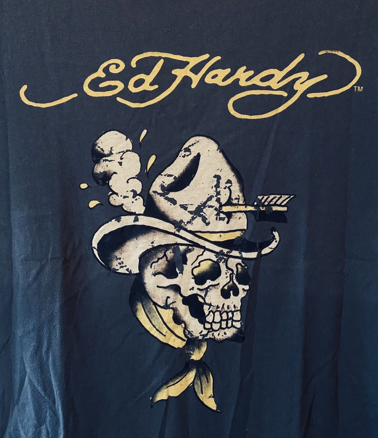 Ed Hardy Ed Hardy By Christian Audigier Death Cowboy Tough T-shirt Size US M / EU 48-50 / 2 - 2 Thumbnail
