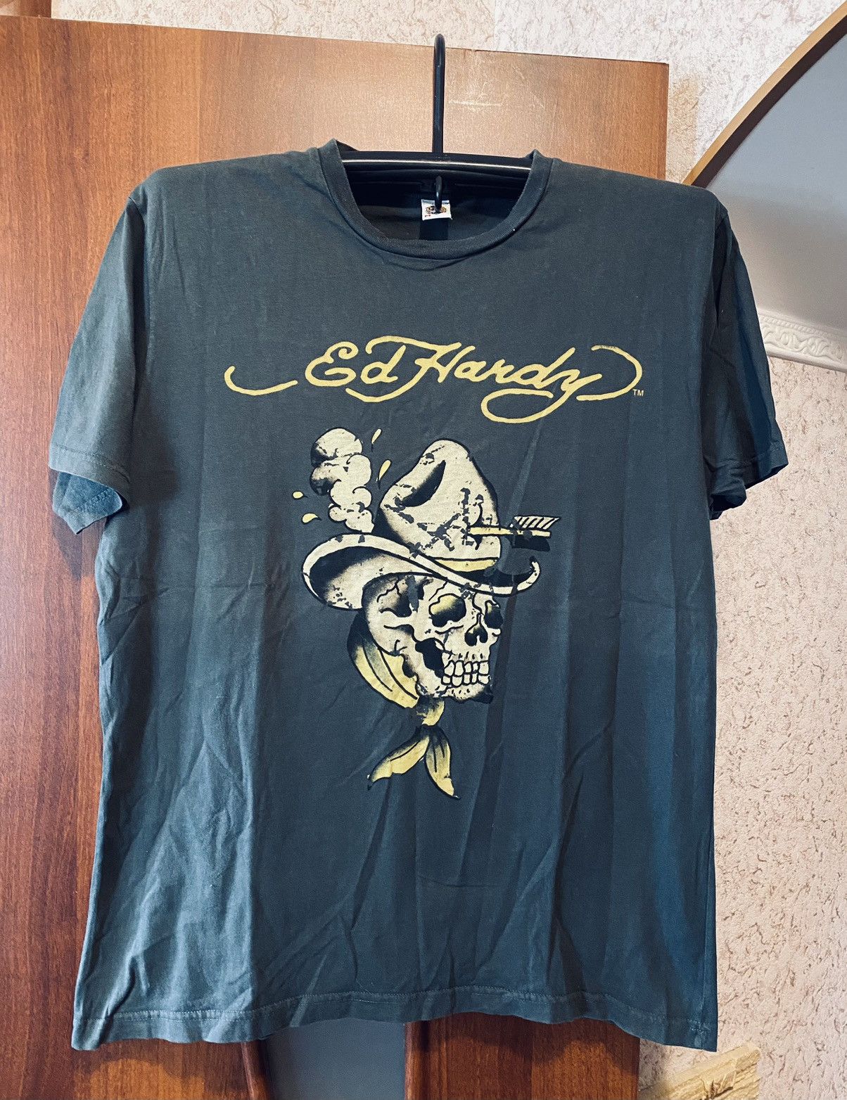 Ed Hardy Ed Hardy By Christian Audigier Death Cowboy Tough T-shirt Size US M / EU 48-50 / 2 - 1 Thumbnail