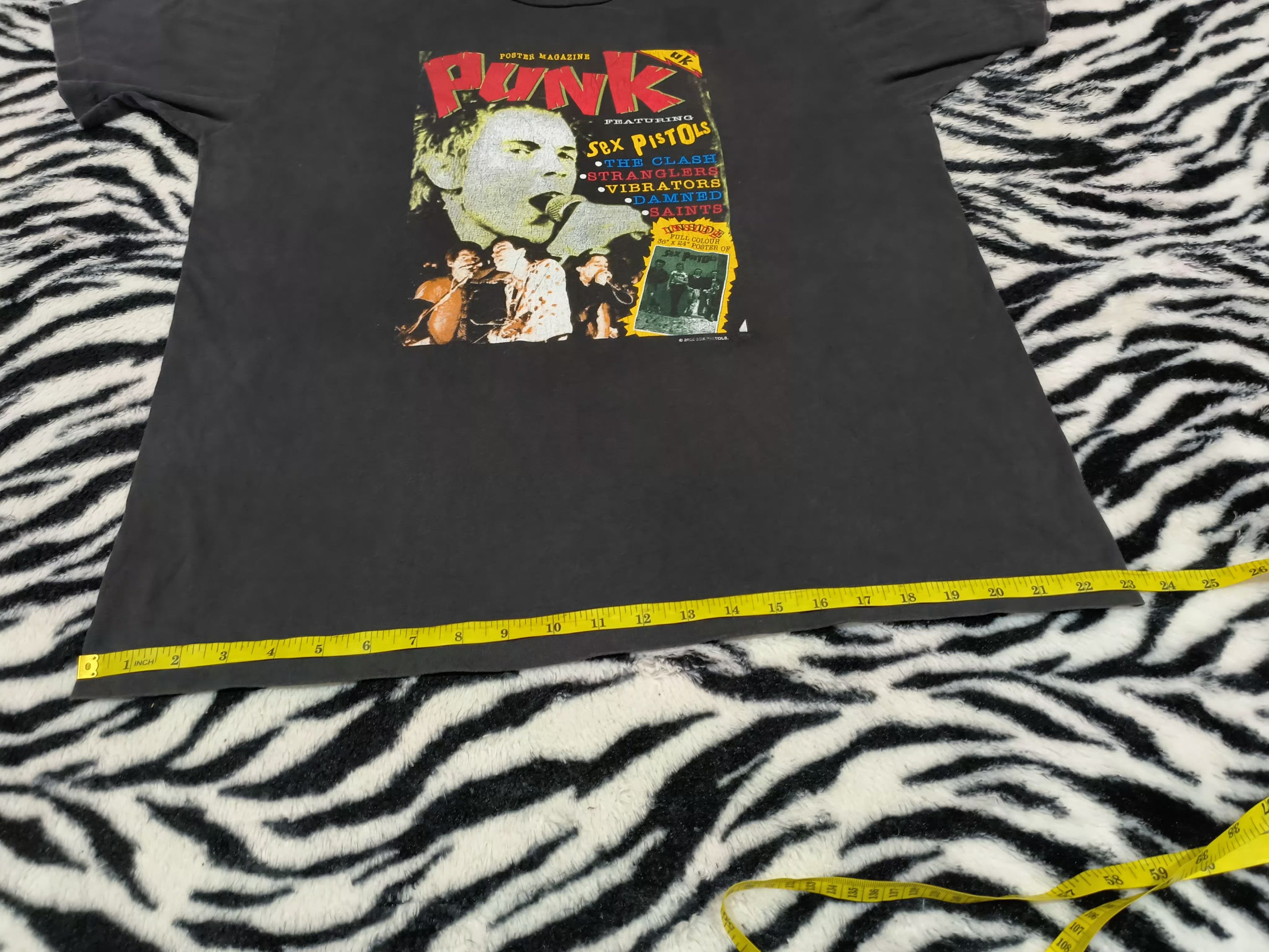 Band Tees × Seditionaries × Vintage 🔥Rare🔥Vtg Posters Magazine Punk Sex Pistol Thrashed tee Size US L / EU 52-54 / 3 - 11 Thumbnail