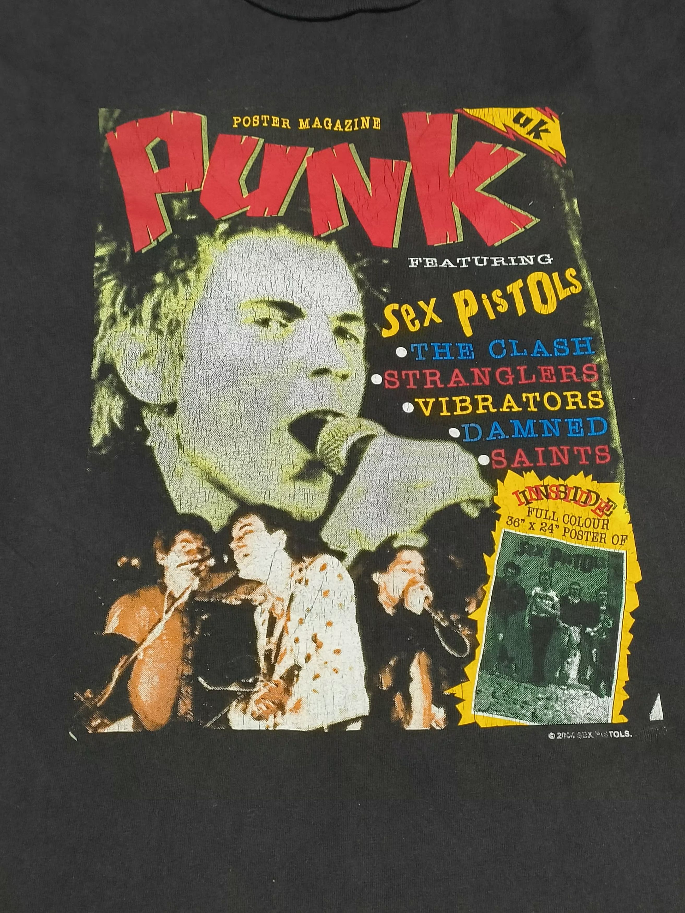 Band Tees × Seditionaries × Vintage 🔥Rare🔥Vtg Posters Magazine Punk Sex Pistol Thrashed tee Size US L / EU 52-54 / 3 - 3 Thumbnail