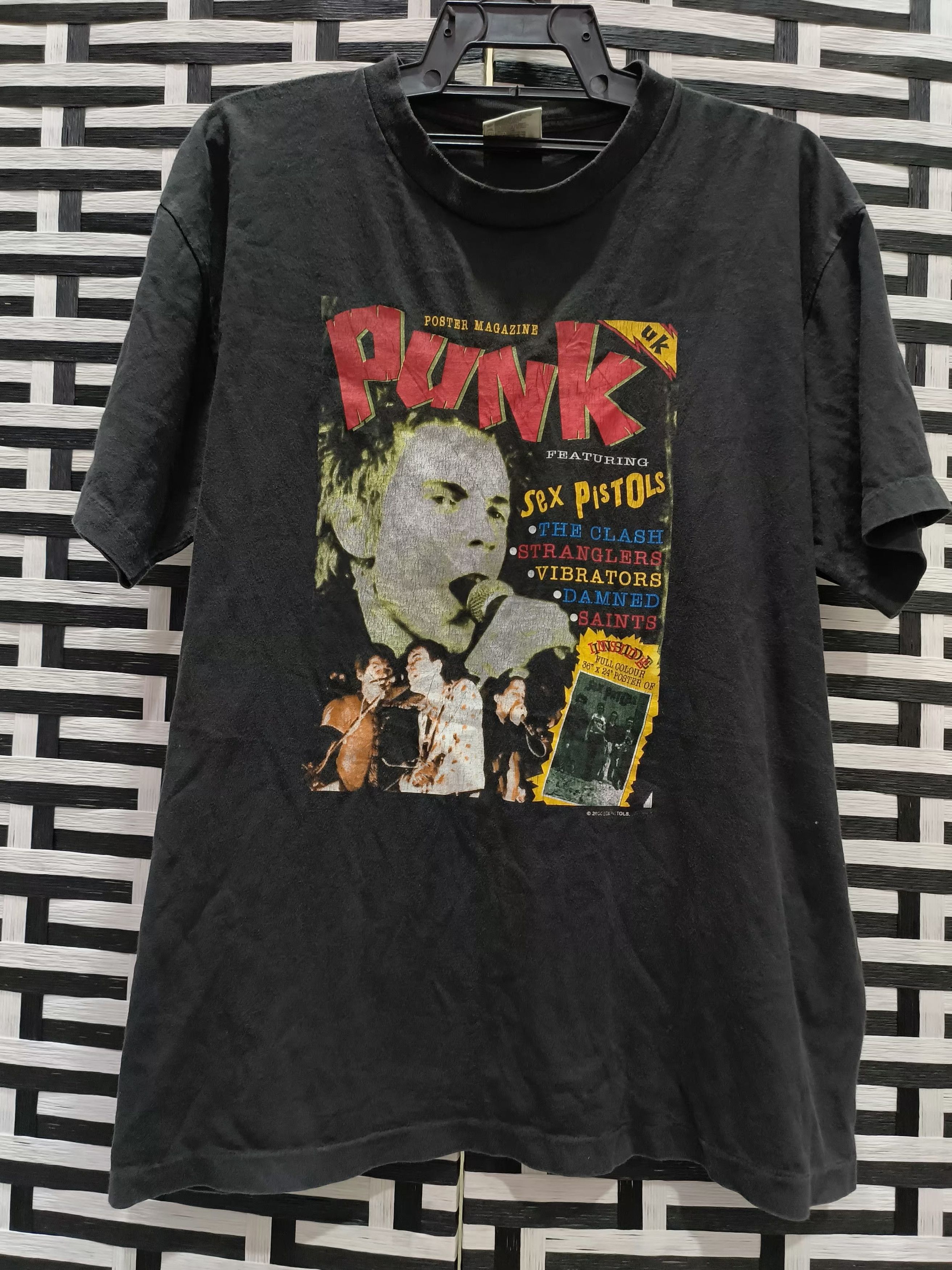 Band Tees × Seditionaries × Vintage 🔥Rare🔥Vtg Posters Magazine Punk Sex Pistol Thrashed tee Size US L / EU 52-54 / 3 - 1 Thumbnail