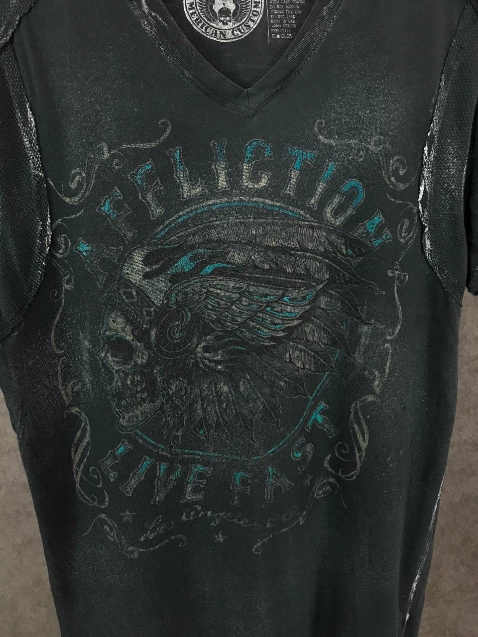 Affliction Affliction made in USA skulls Overprinted tee Size US L / EU 52-54 / 3 - 4 Thumbnail