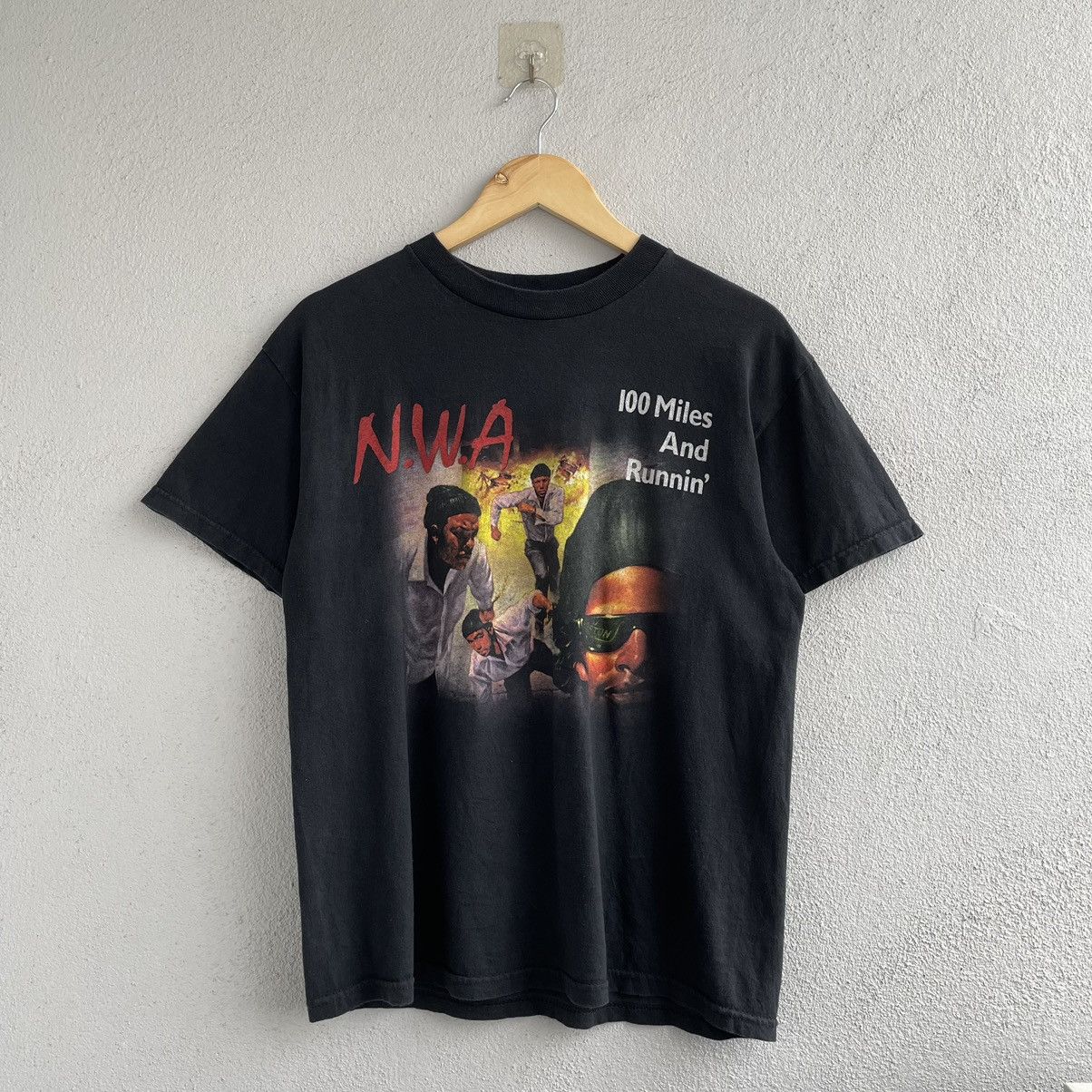 image of Rap Tees Vintage N.w.a Rap Group Tee Shirt in Black, Men's (Size Medium)