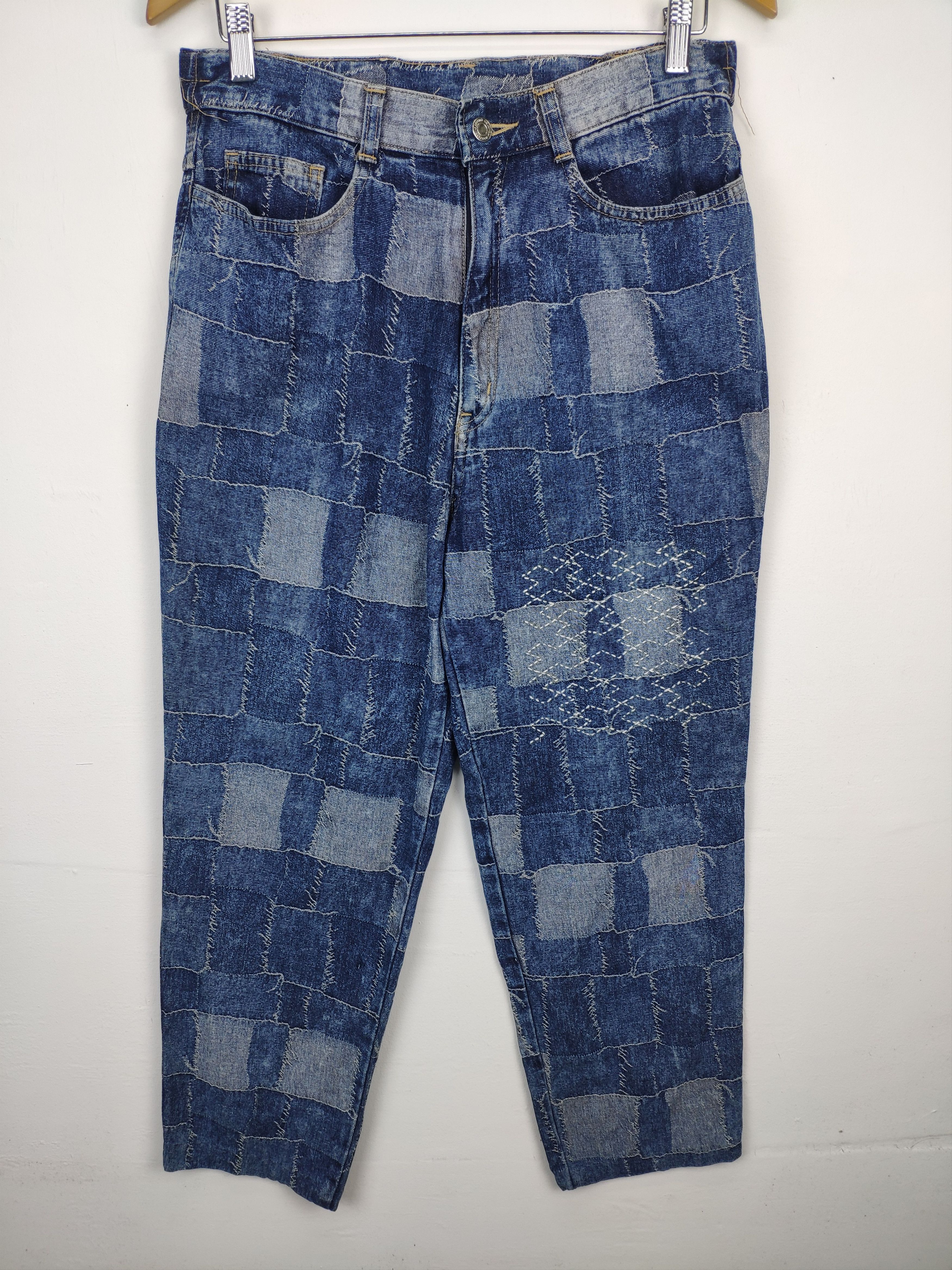 Blue Blue Japan × If Six Was Nine × Japanese Brand Vintage Patchwork Jeans Kapital Jeans Style Unbranded Size US 30 / EU 46 - 2 Thumbnail