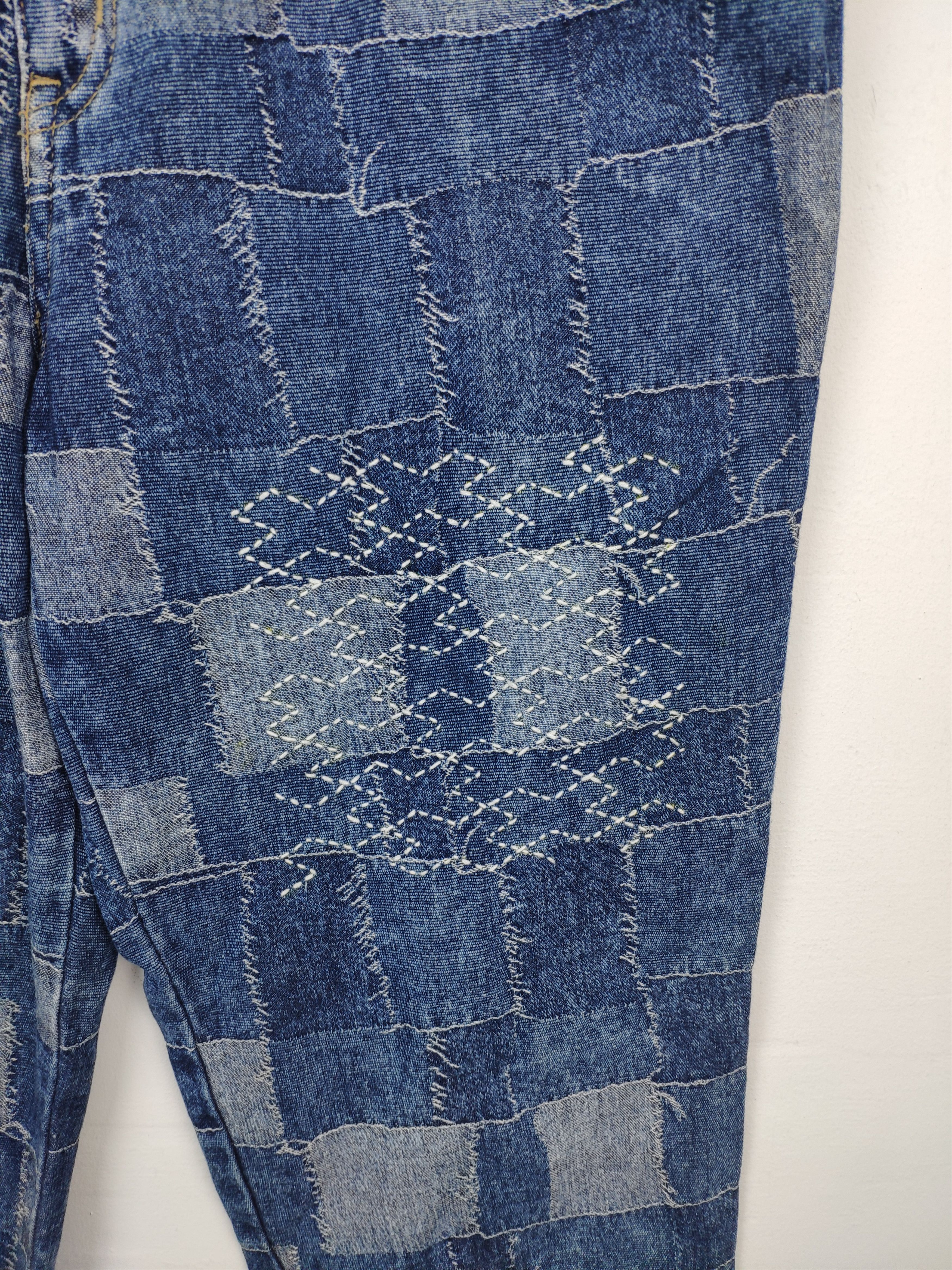 Blue Blue Japan × If Six Was Nine × Japanese Brand Vintage Patchwork Jeans Kapital Jeans Style Unbranded Size US 30 / EU 46 - 3 Thumbnail