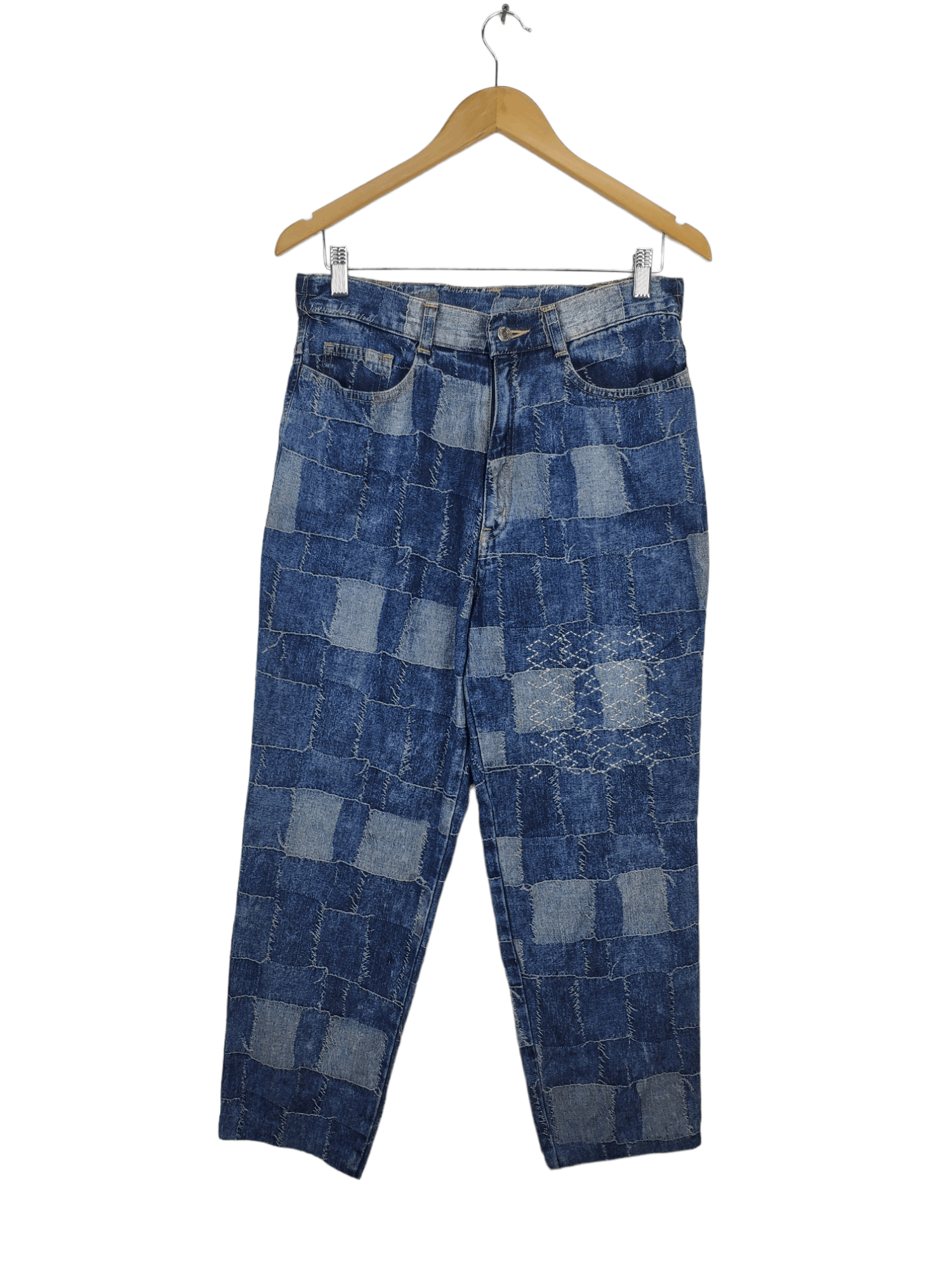 Blue Blue Japan × If Six Was Nine × Japanese Brand Vintage Patchwork Jeans Kapital Jeans Style Unbranded Size US 30 / EU 46 - 1 Thumbnail