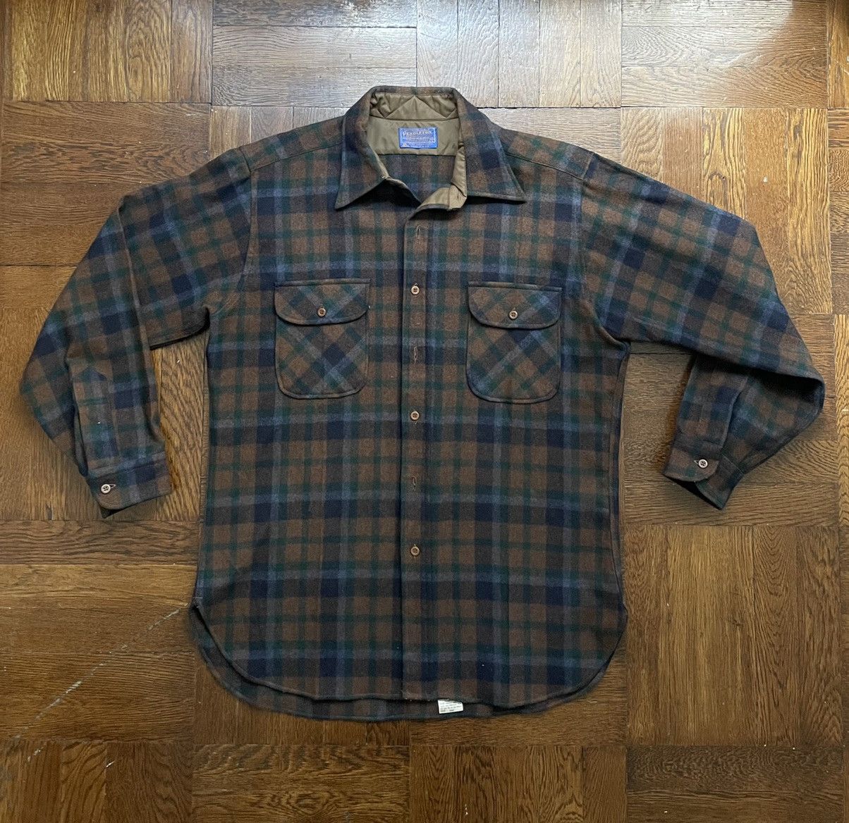 Pendleton LAST DROP Vtg Pendleton Wool Overshirt - Flannel Plaid Check Size US L / EU 52-54 / 3 - 11 Thumbnail