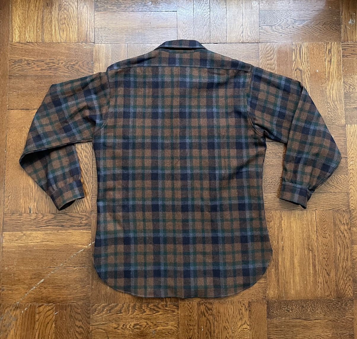 Pendleton LAST DROP Vtg Pendleton Wool Overshirt - Flannel Plaid Check Size US L / EU 52-54 / 3 - 2 Thumbnail