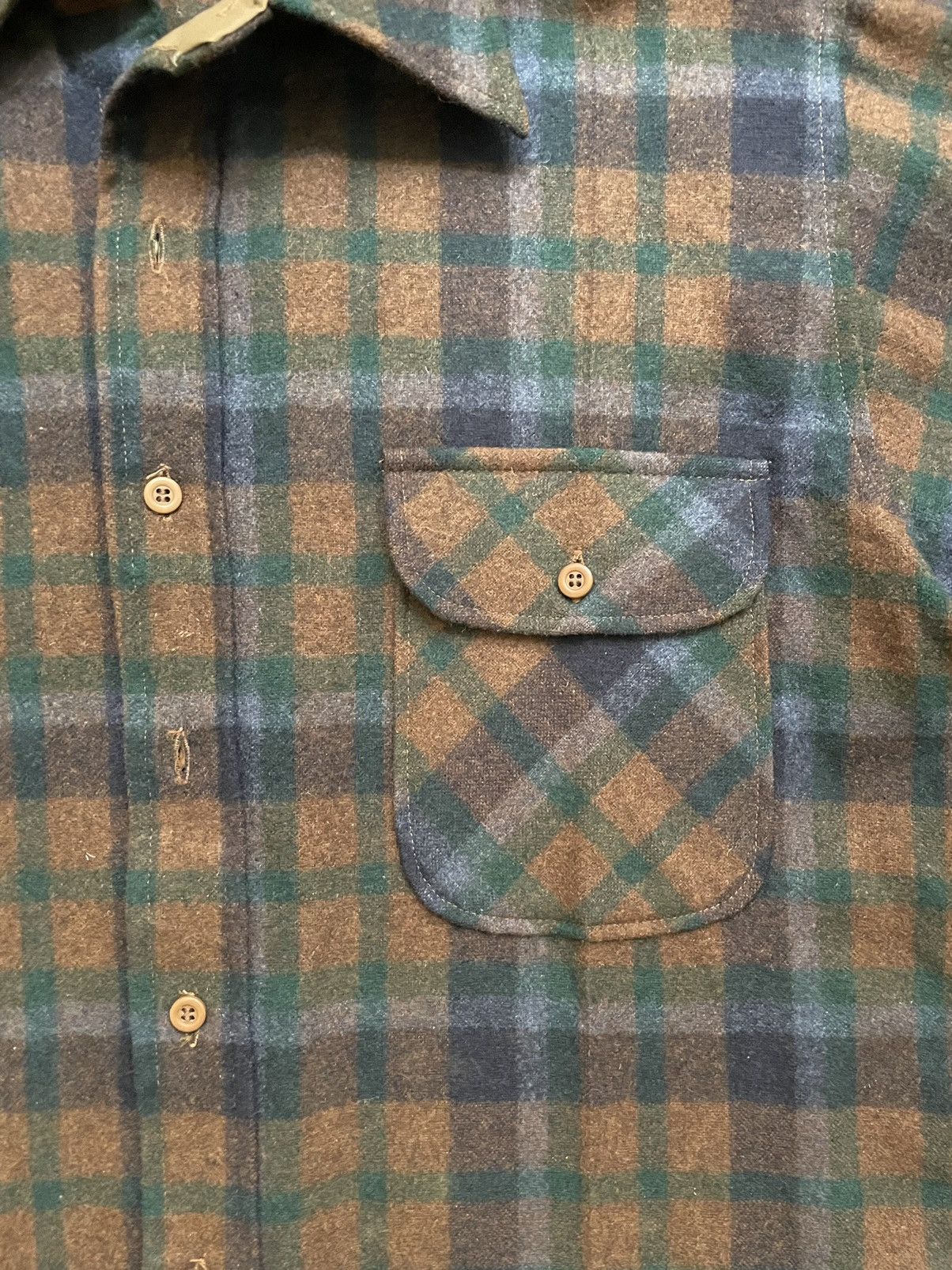 Pendleton LAST DROP Vtg Pendleton Wool Overshirt - Flannel Plaid Check Size US L / EU 52-54 / 3 - 6 Thumbnail