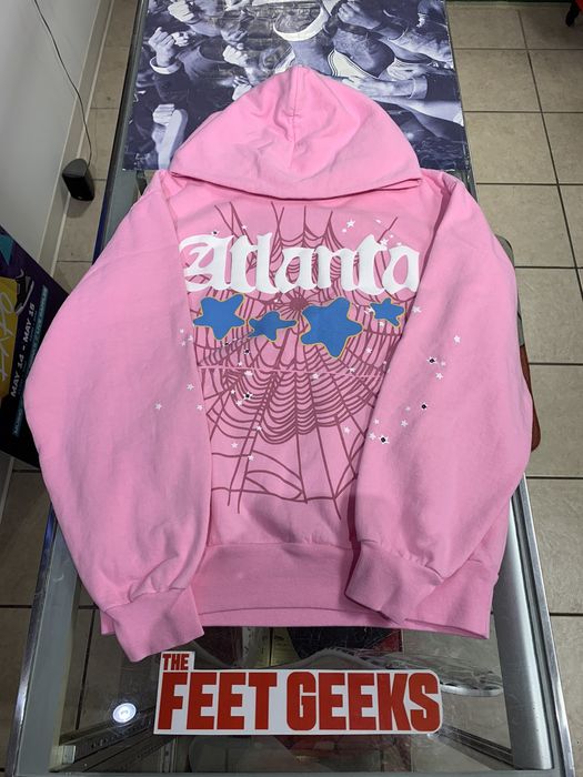 Sp5der Atlanta Hoodie Pink