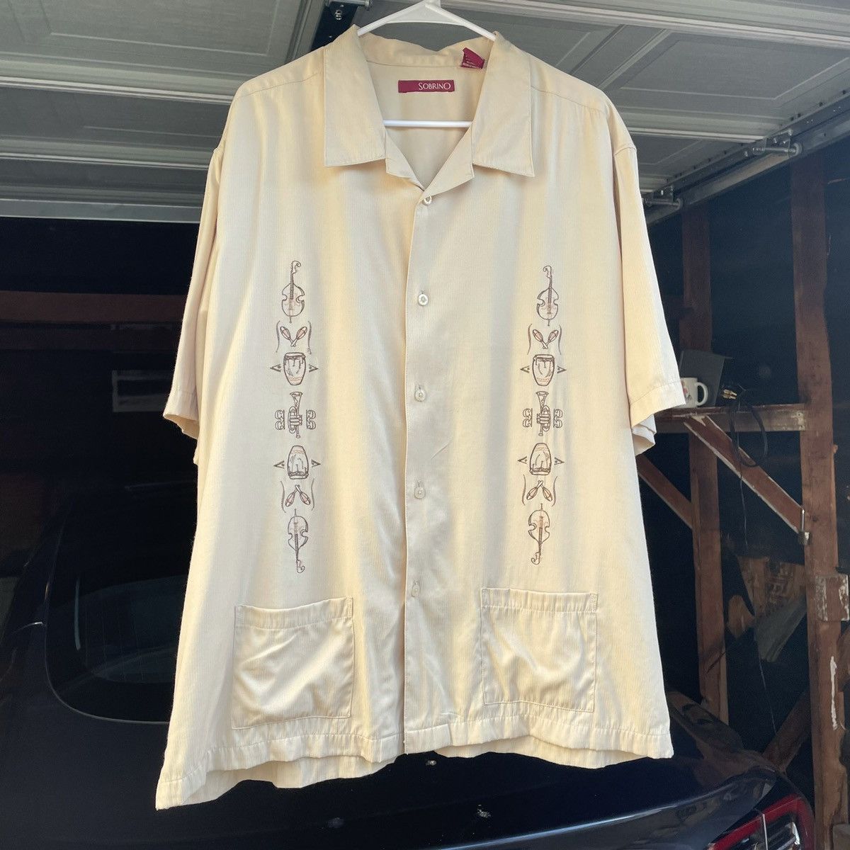 Vintage 90s Vintage Cigar Bowling Camp Collar Shirt Size US XXL / EU 58 / 5 - 1 Thumbnail