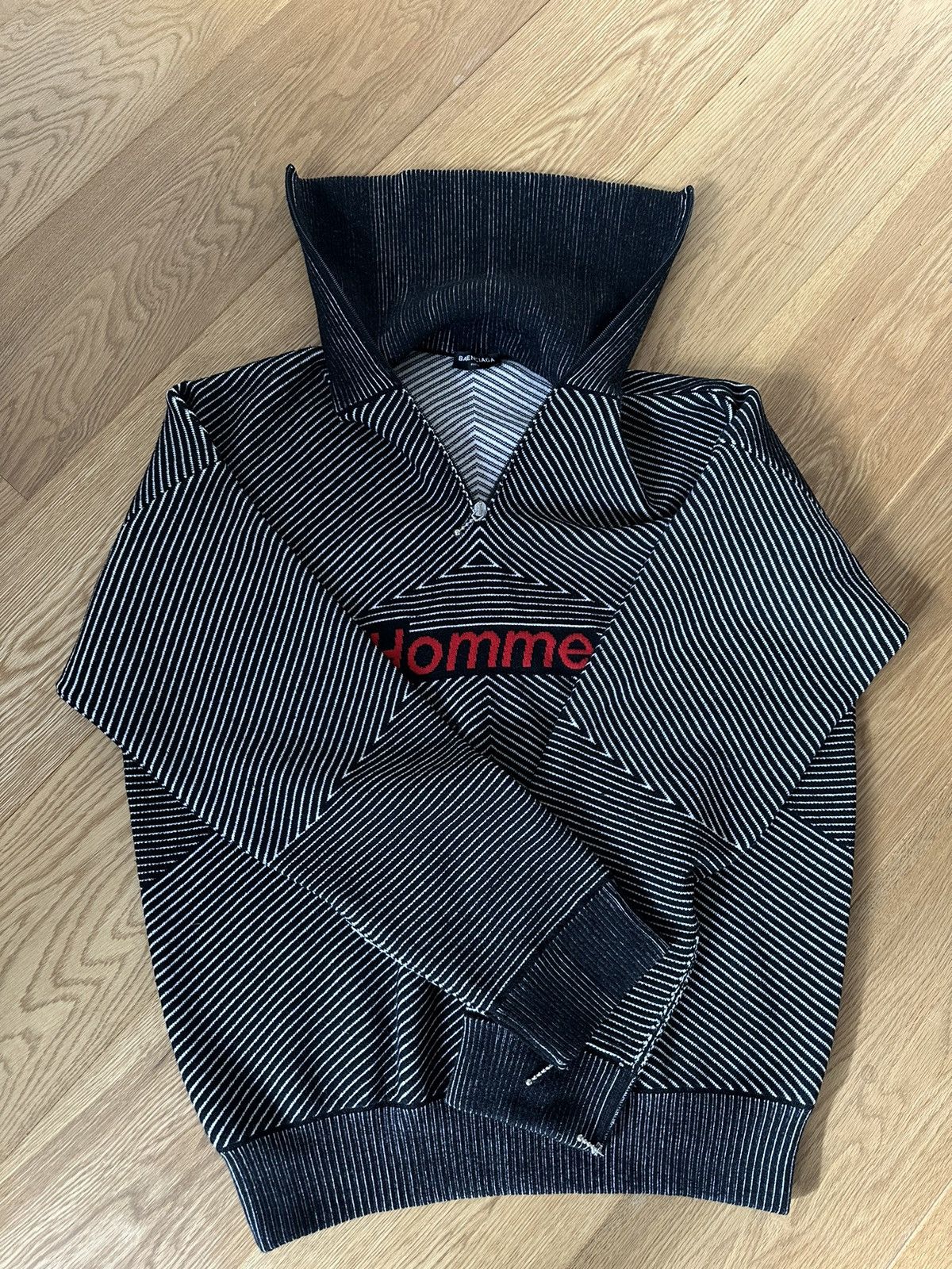BALENCIAGA HOMME ハイネックニット　17aw Balenciaga Balenciaga Homme Half Zip Sweater FW17 Runway
