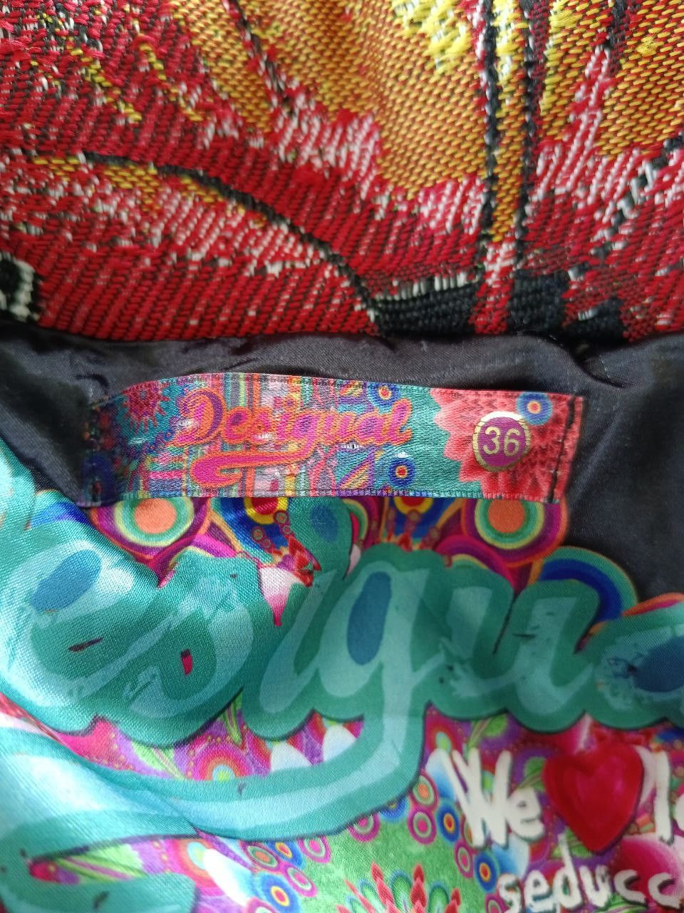 Desigual DESIGUAL MONOGRAM ART FULLPRINT LONG COATS Size XS / US 0-2 / IT 36-38 - 8 Thumbnail