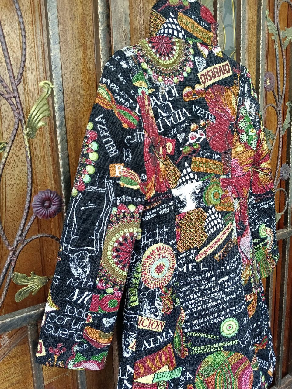 Desigual DESIGUAL MONOGRAM ART FULLPRINT LONG COATS Size XS / US 0-2 / IT 36-38 - 2 Thumbnail