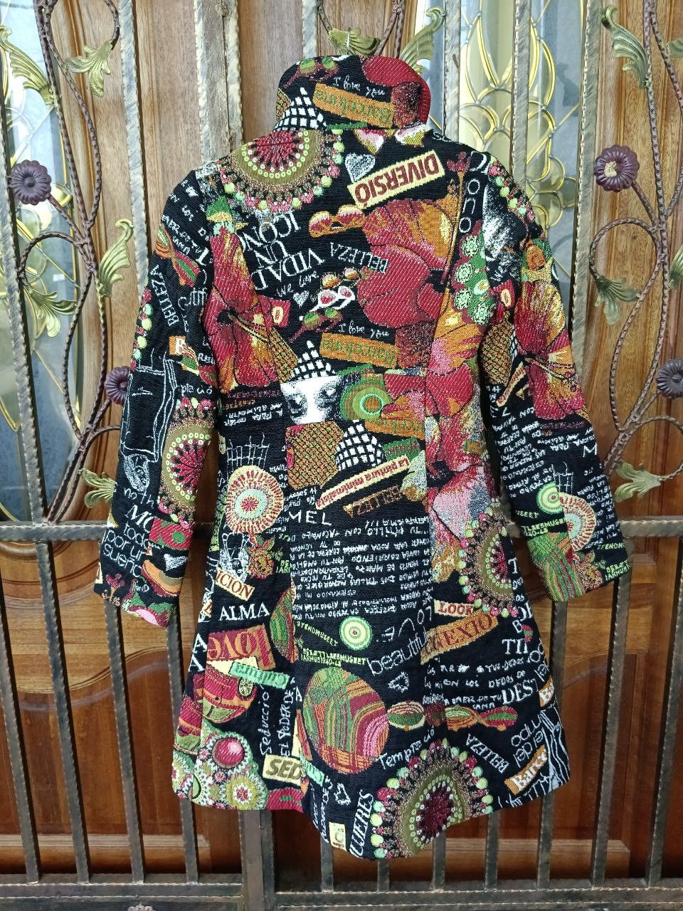 Desigual DESIGUAL MONOGRAM ART FULLPRINT LONG COATS Size XS / US 0-2 / IT 36-38 - 4 Thumbnail