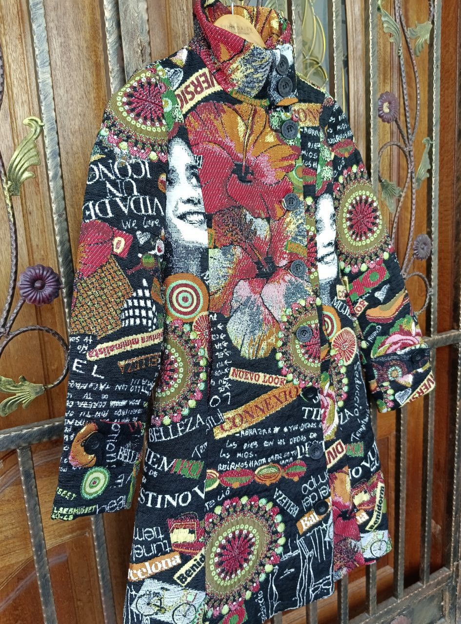 Desigual DESIGUAL MONOGRAM ART FULLPRINT LONG COATS Size XS / US 0-2 / IT 36-38 - 1 Thumbnail