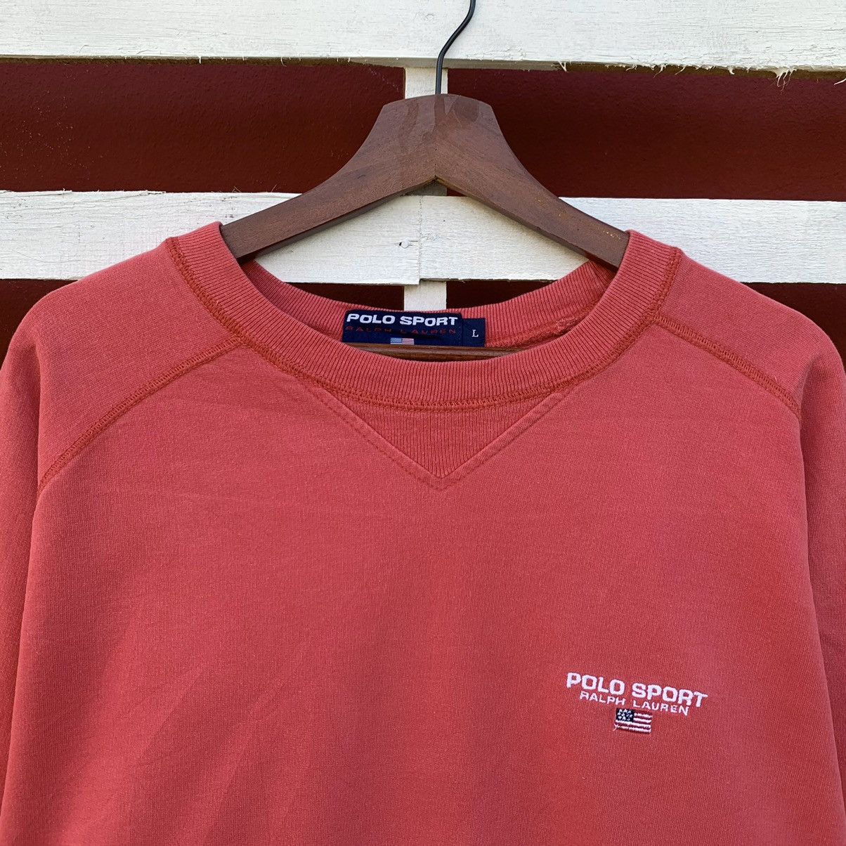 Polo Ralph Lauren Vintage Polo Sport Ralph Lauren Sweatshirt Size US L / EU 52-54 / 3 - 3 Thumbnail