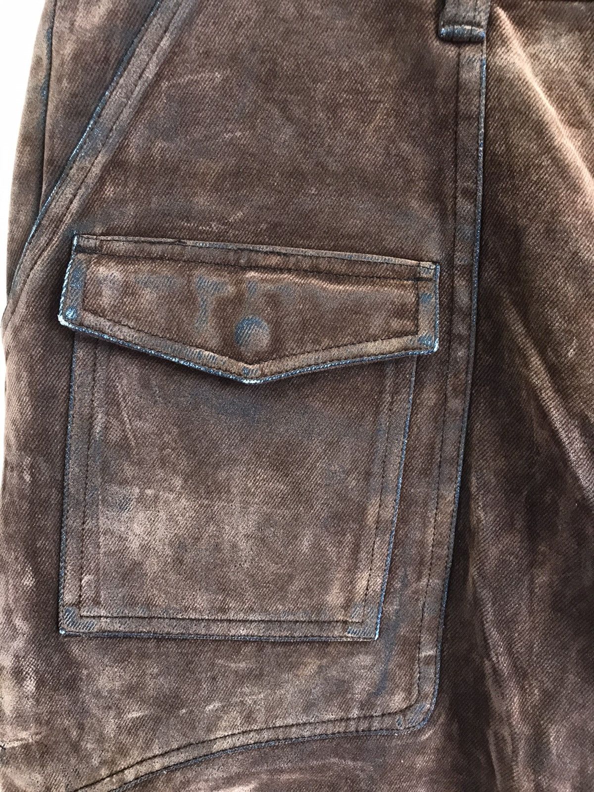 Japanese Brand 🇯🇵Vintage 291295 Homme Suede Bush Pant Size US 30 / EU 46 - 4 Thumbnail