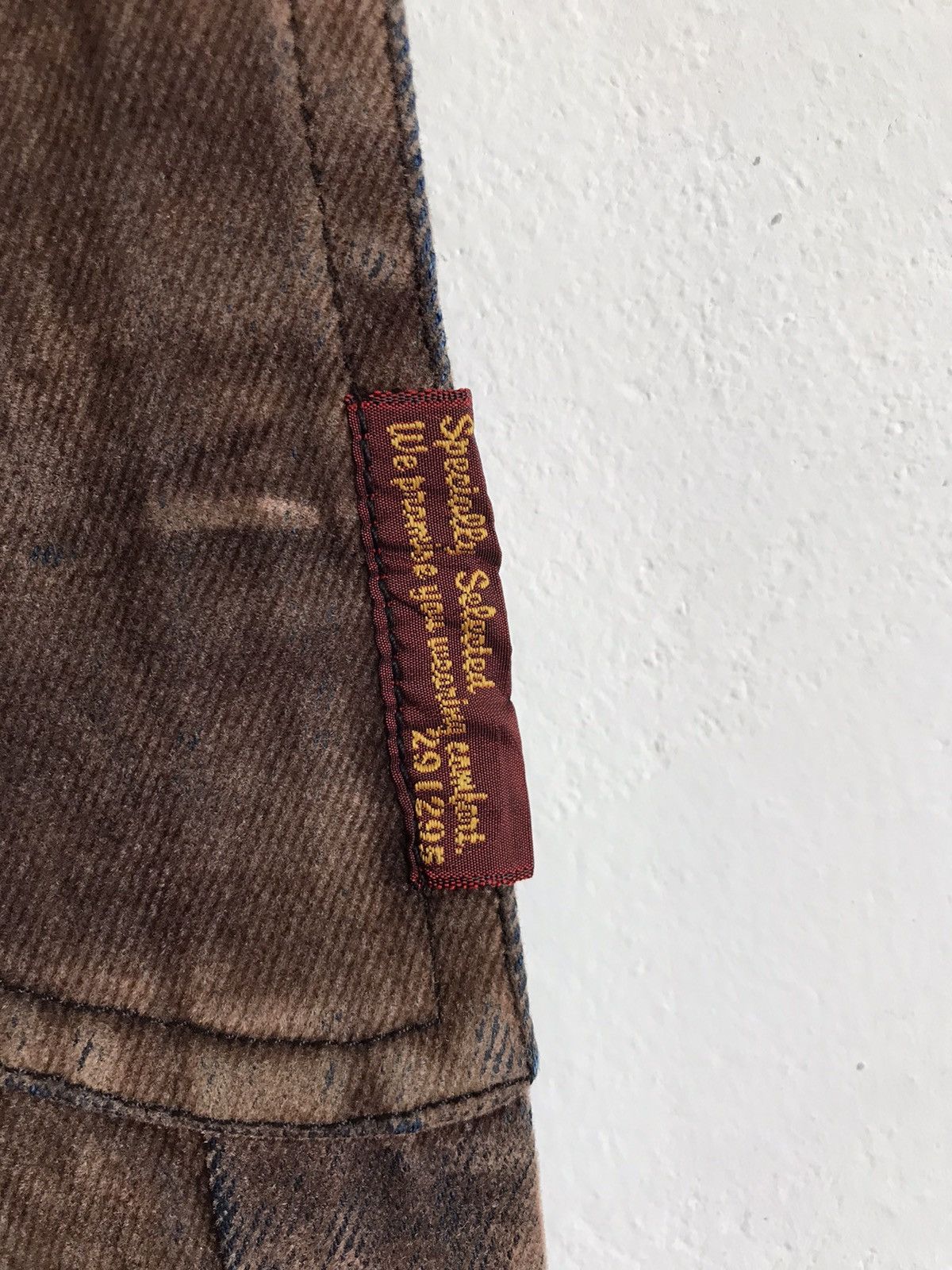 Japanese Brand 🇯🇵Vintage 291295 Homme Suede Bush Pant Size US 30 / EU 46 - 5 Thumbnail