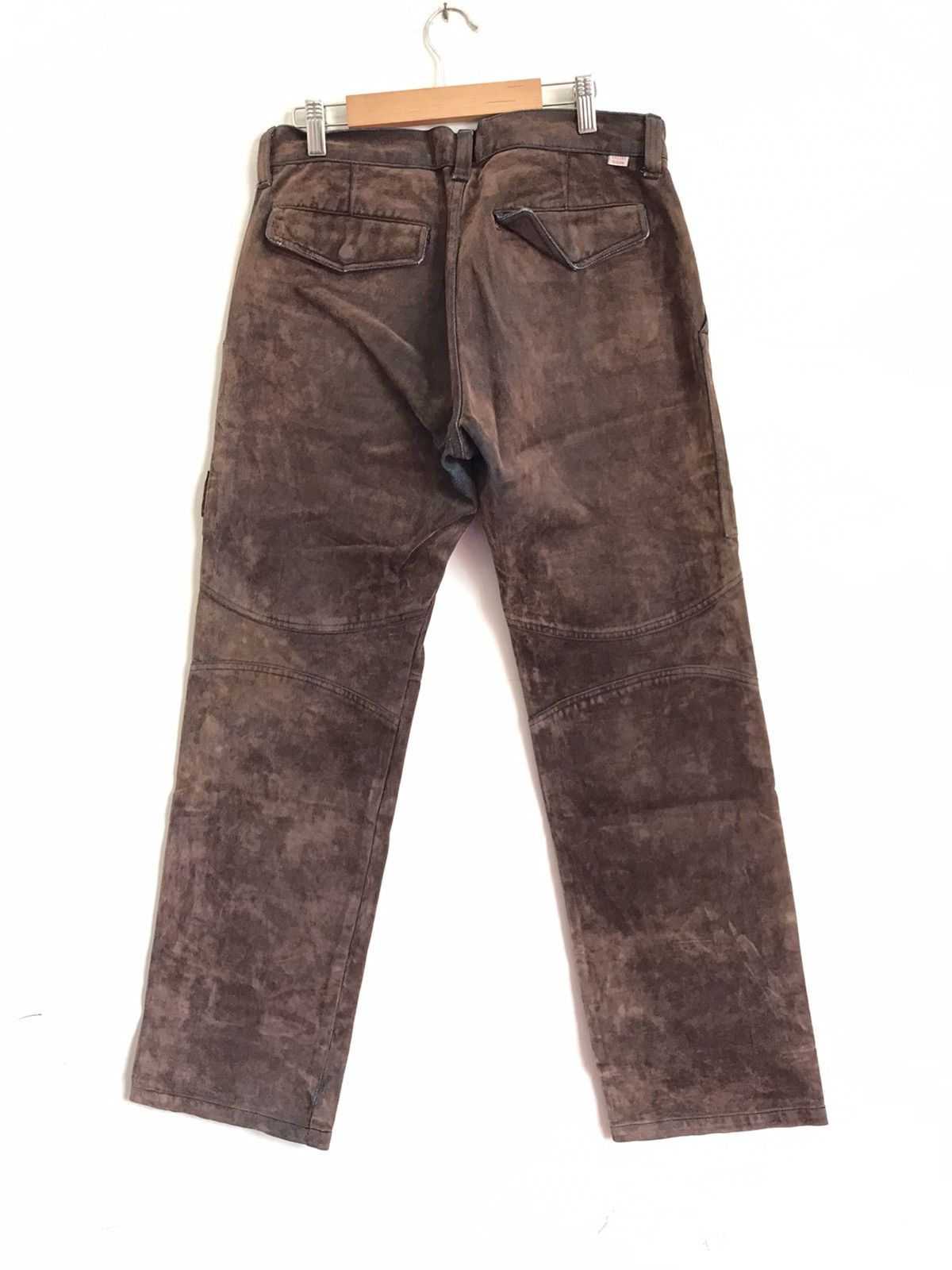 Japanese Brand 🇯🇵Vintage 291295 Homme Suede Bush Pant Size US 30 / EU 46 - 6 Thumbnail