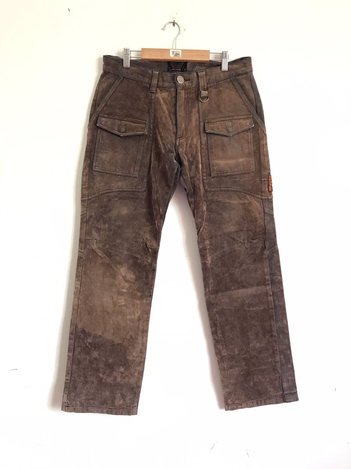 Japanese Brand 🇯🇵Vintage 291295 Homme Suede Bush Pant Size US 30 / EU 46 - 1 Thumbnail